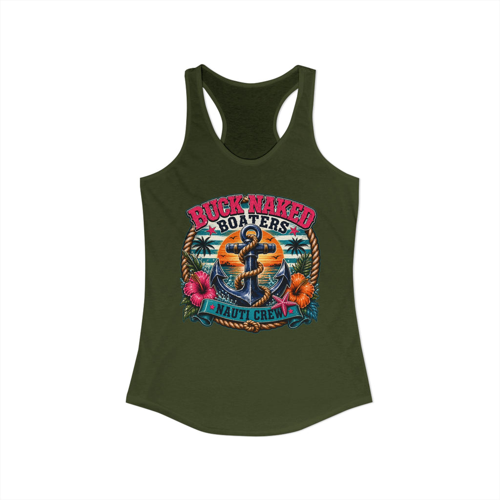 Women's anchor nauti crew Racerback Tank