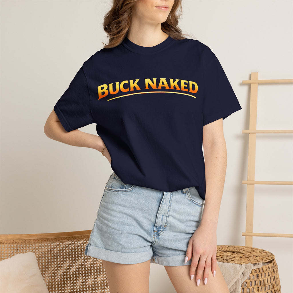 Buck Naked Floaters Kayak T-Shirt — “Paddle Me Hard” Graphic Tee
