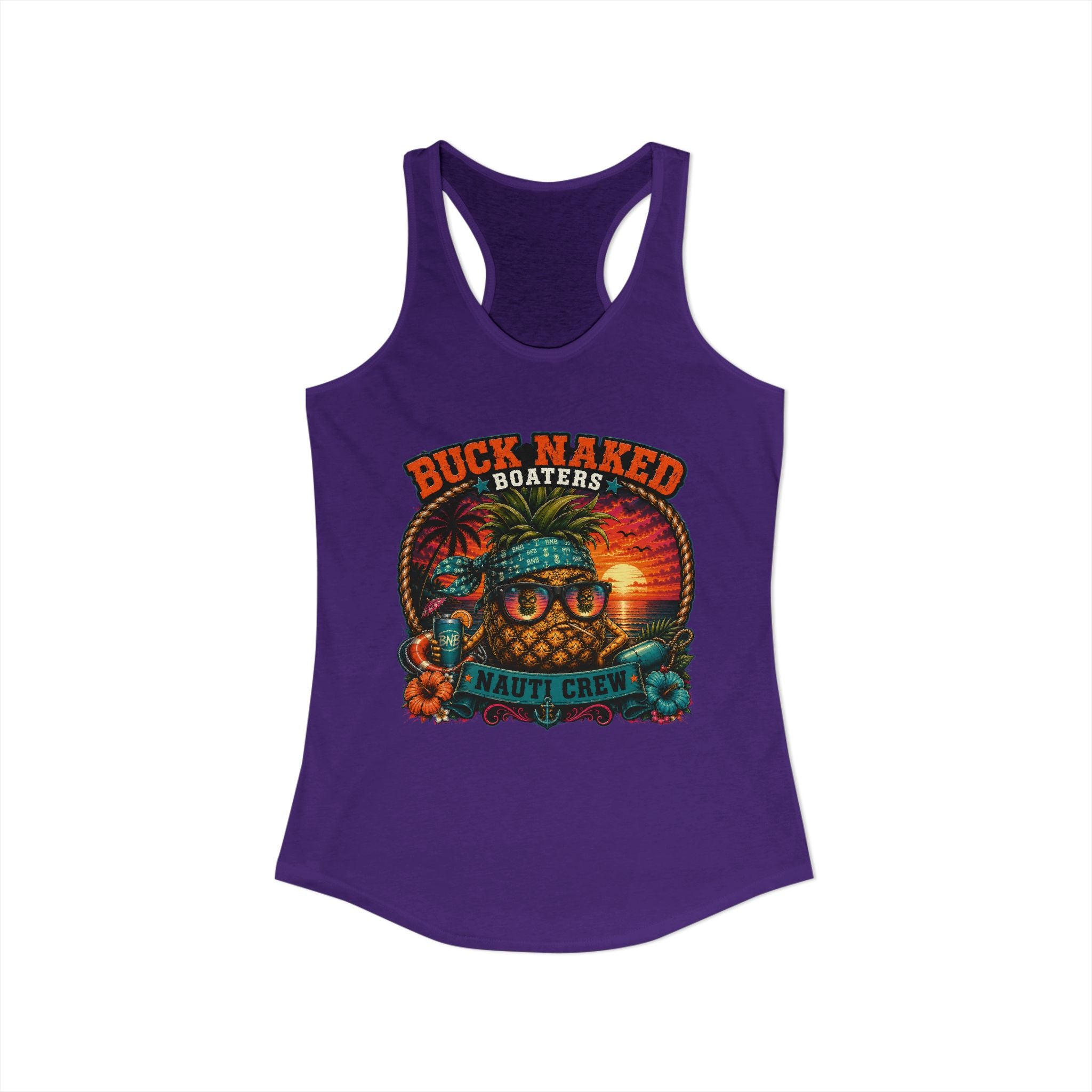 Women's pineapple nauti Racerback Tank