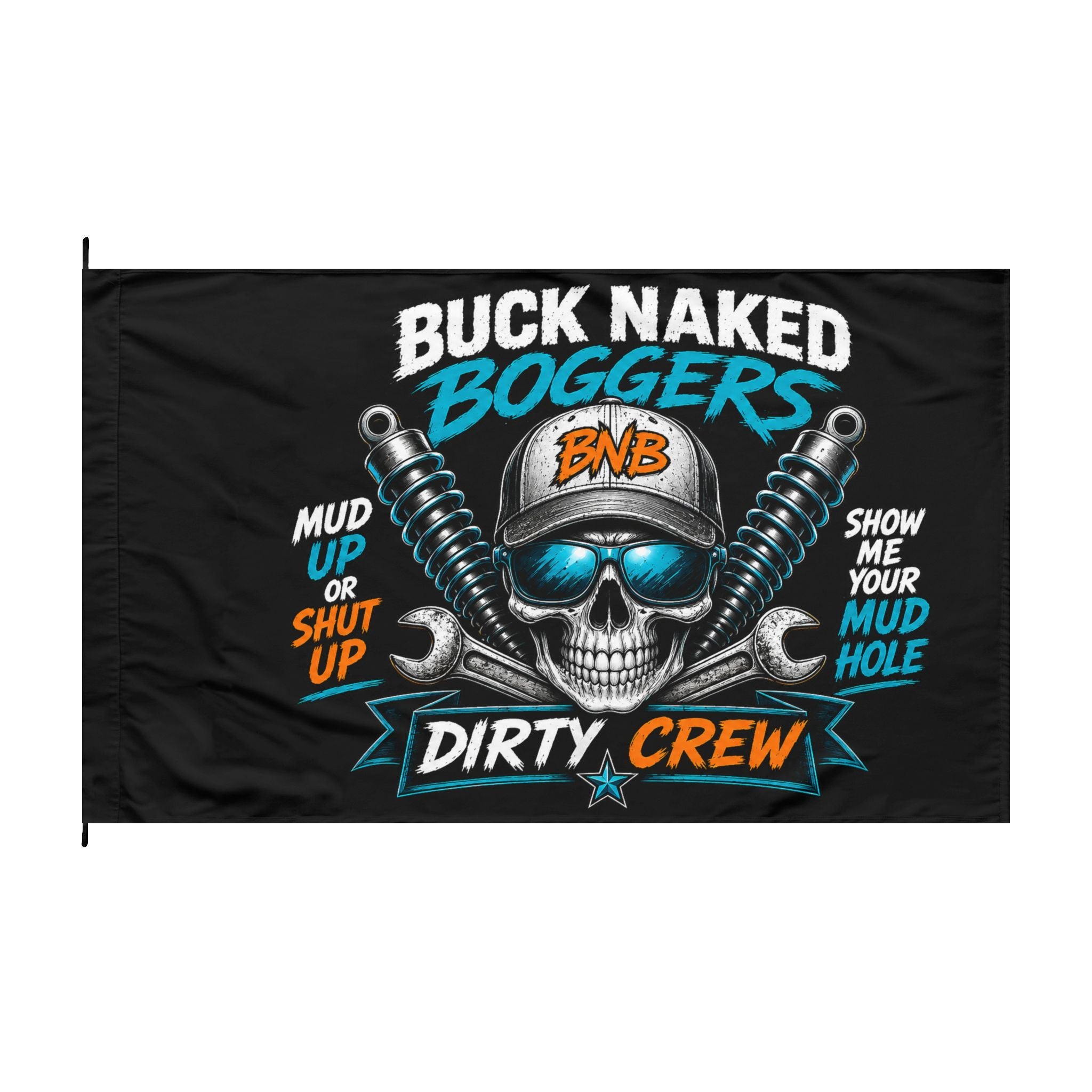 Buck Naked Boggers Double-Sided Flag