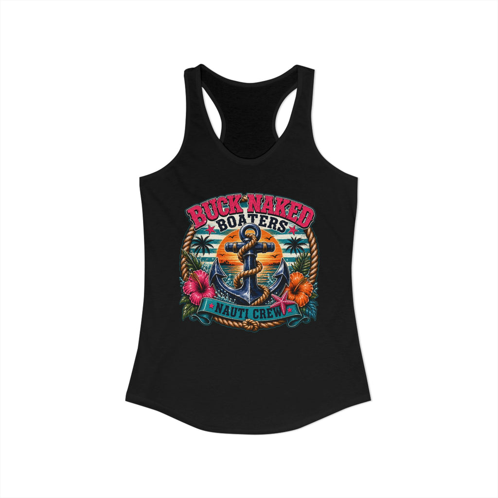Women's anchor nauti crew Racerback Tank