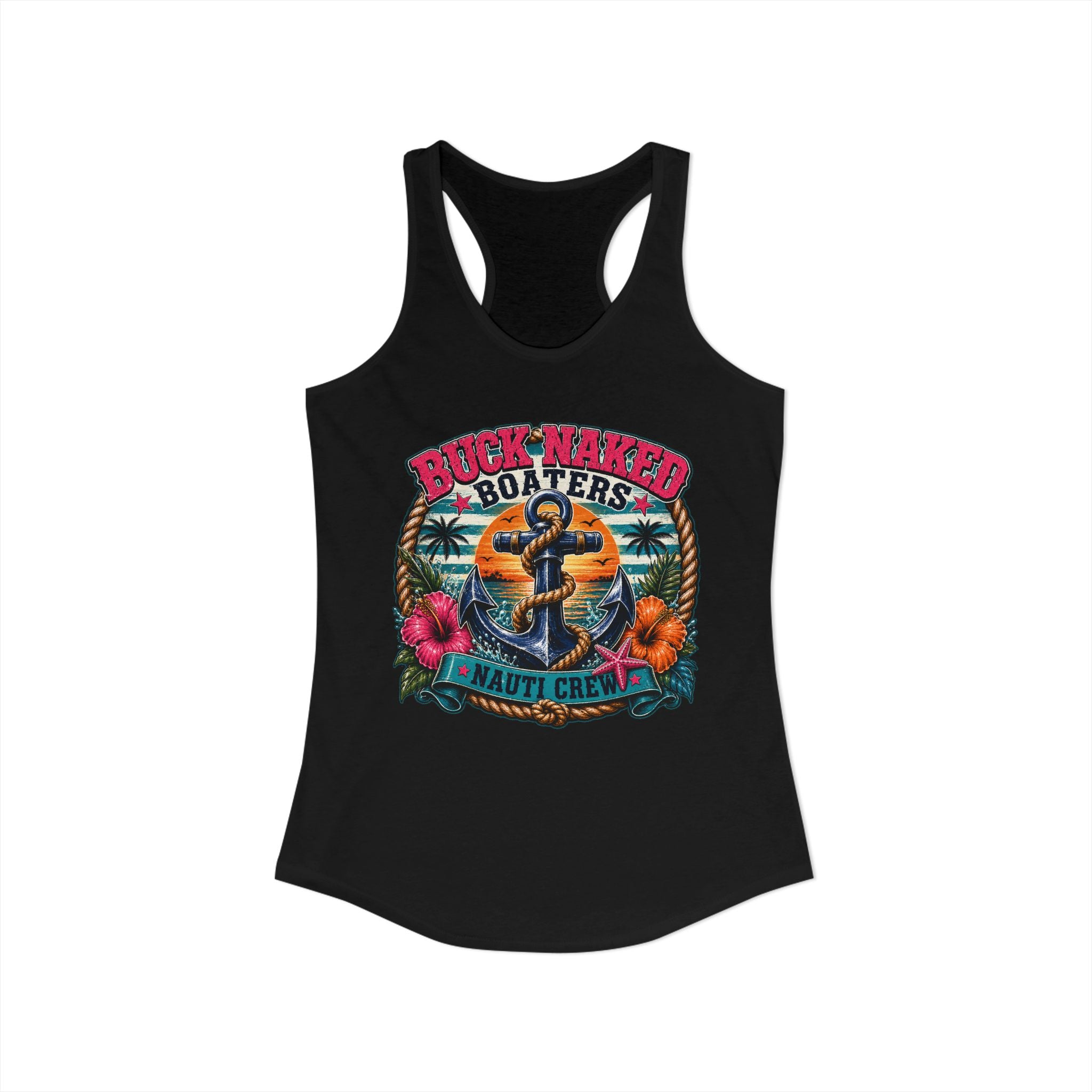 Women's anchor nauti crew Racerback Tank