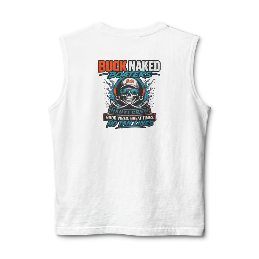 Unisex Jersey Muscle Tank classic nauti skull logo 25