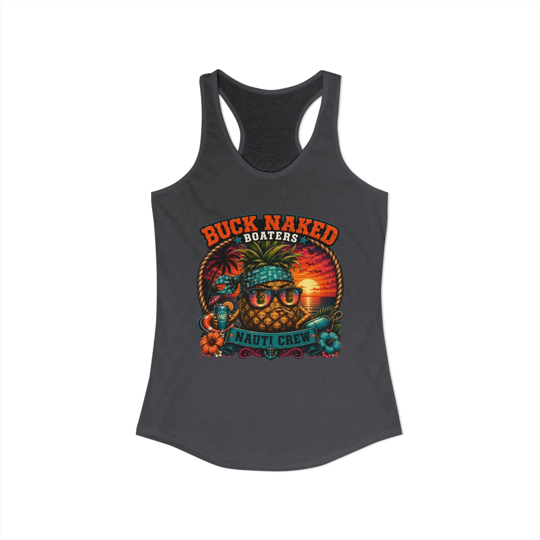 Women's pineapple nauti Racerback Tank
