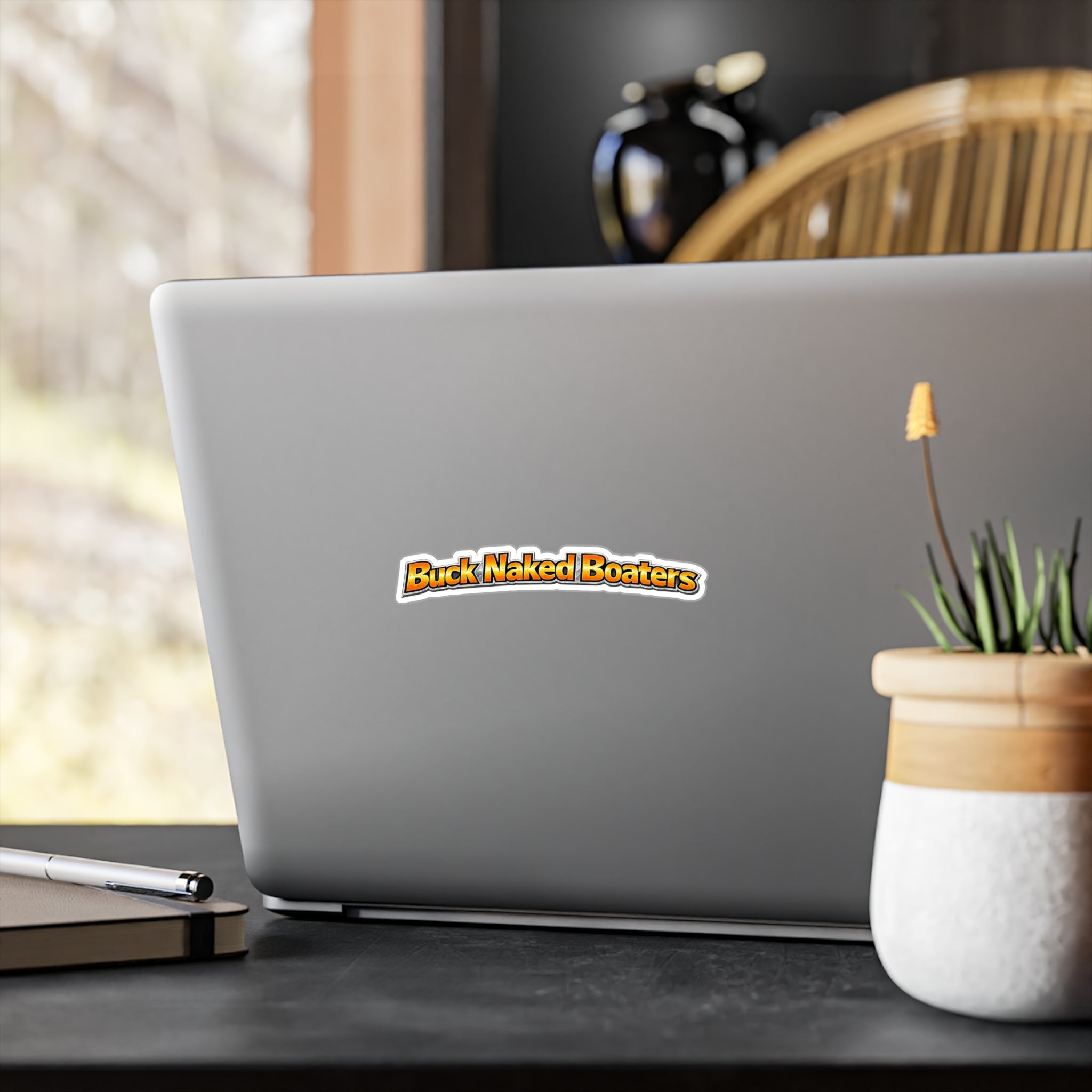 Vinyl Sticker — "Buck Naked Boaters" Kiss-Cut Decal
