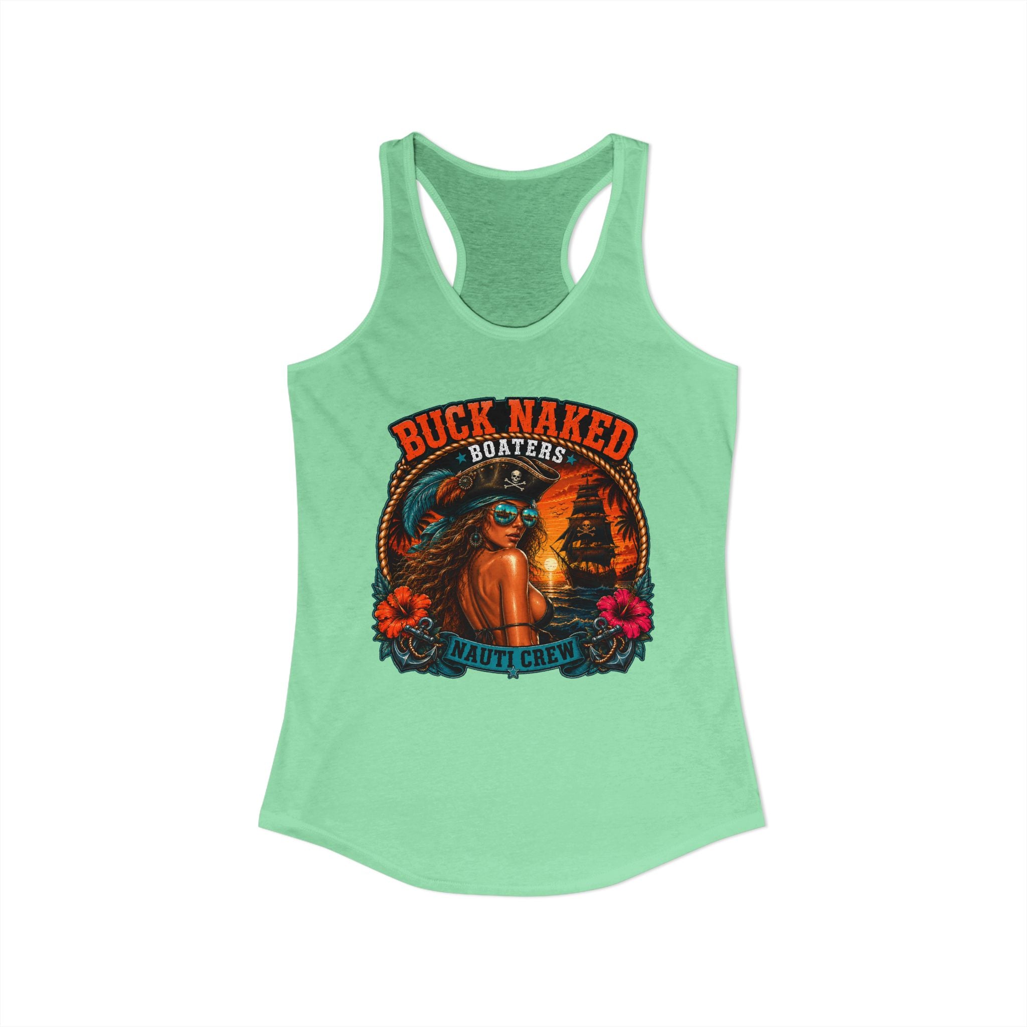 Women's pirate nauti crew Racerback Tank
