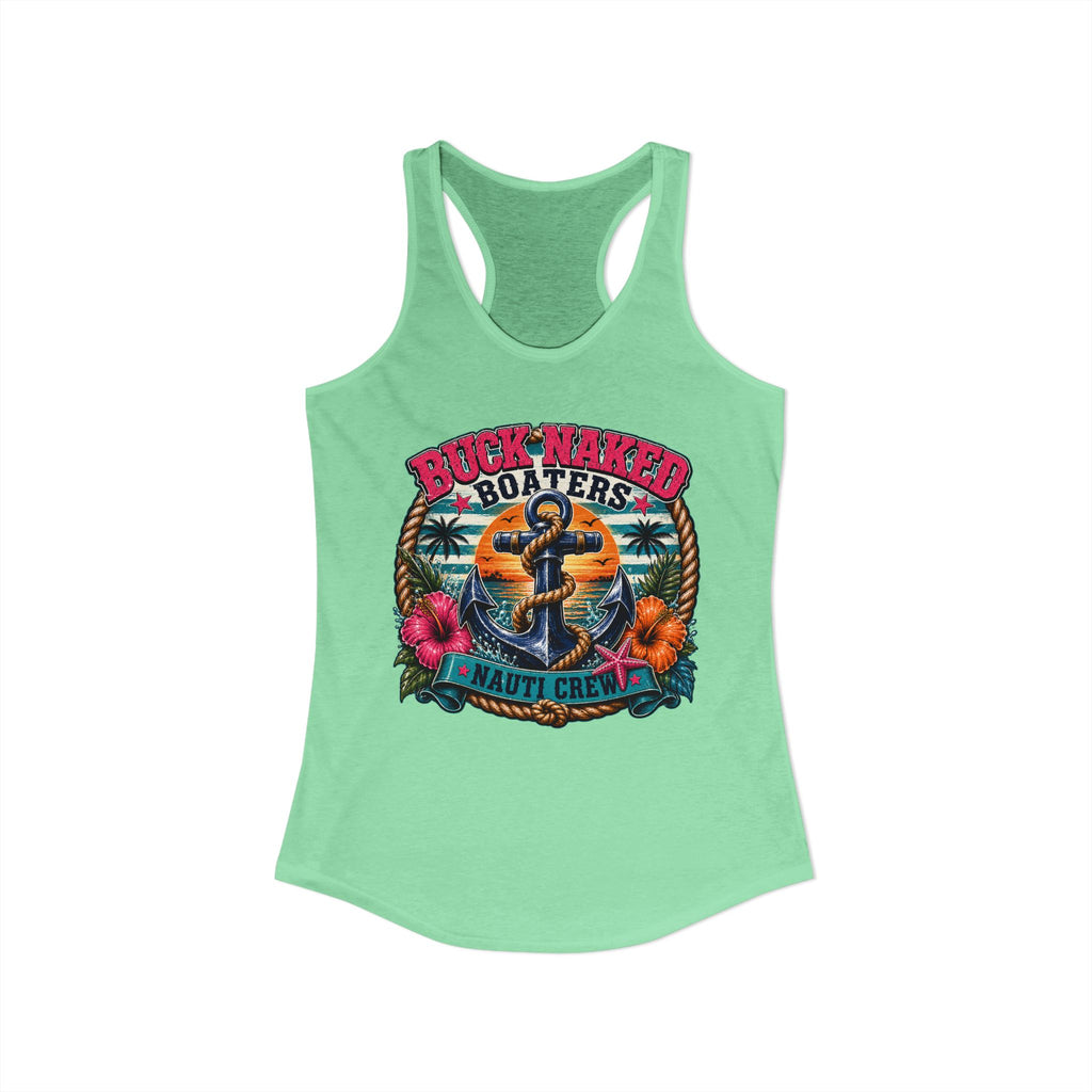 Women's anchor nauti crew Racerback Tank