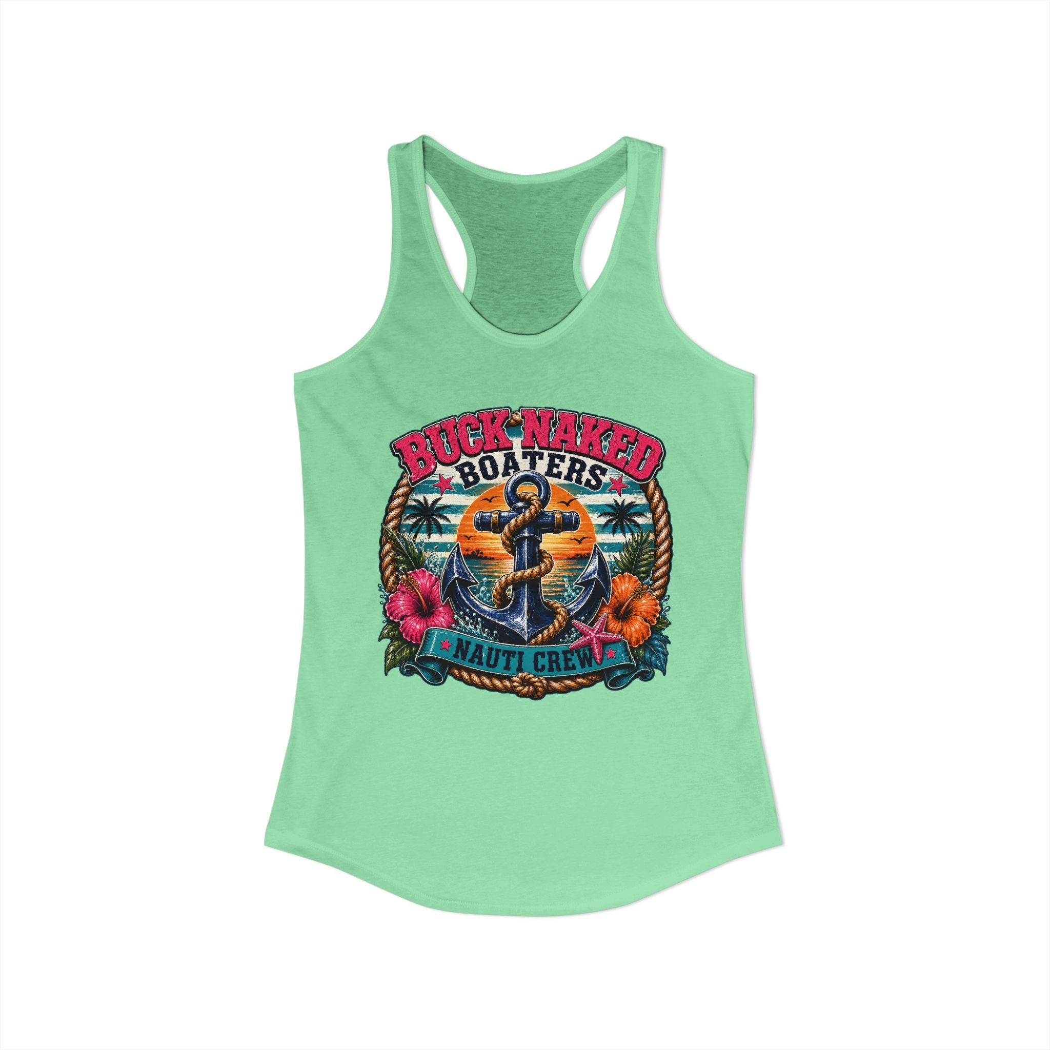 Women's anchor nauti crew Racerback Tank