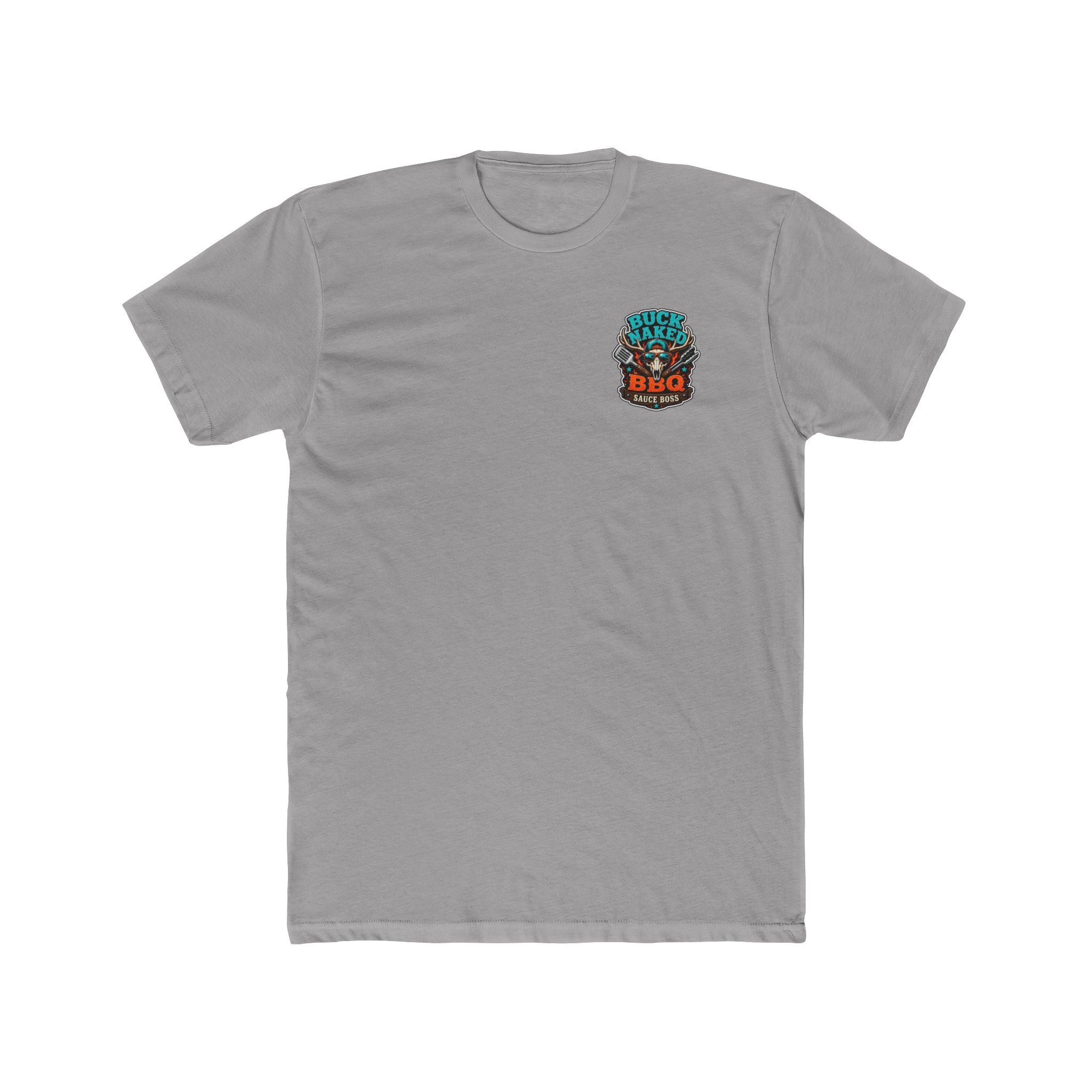 Buck naked BBQ Unisex Cotton Crew Tee