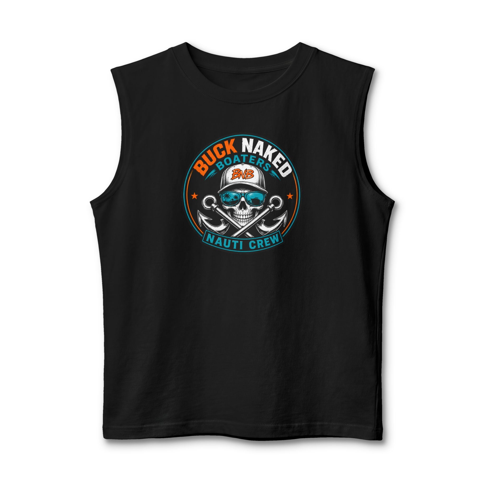 Unisex Jersey Muscle Tank classic nauti skull logo 25