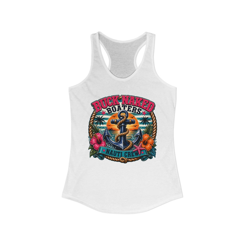 Women's anchor nauti crew Racerback Tank
