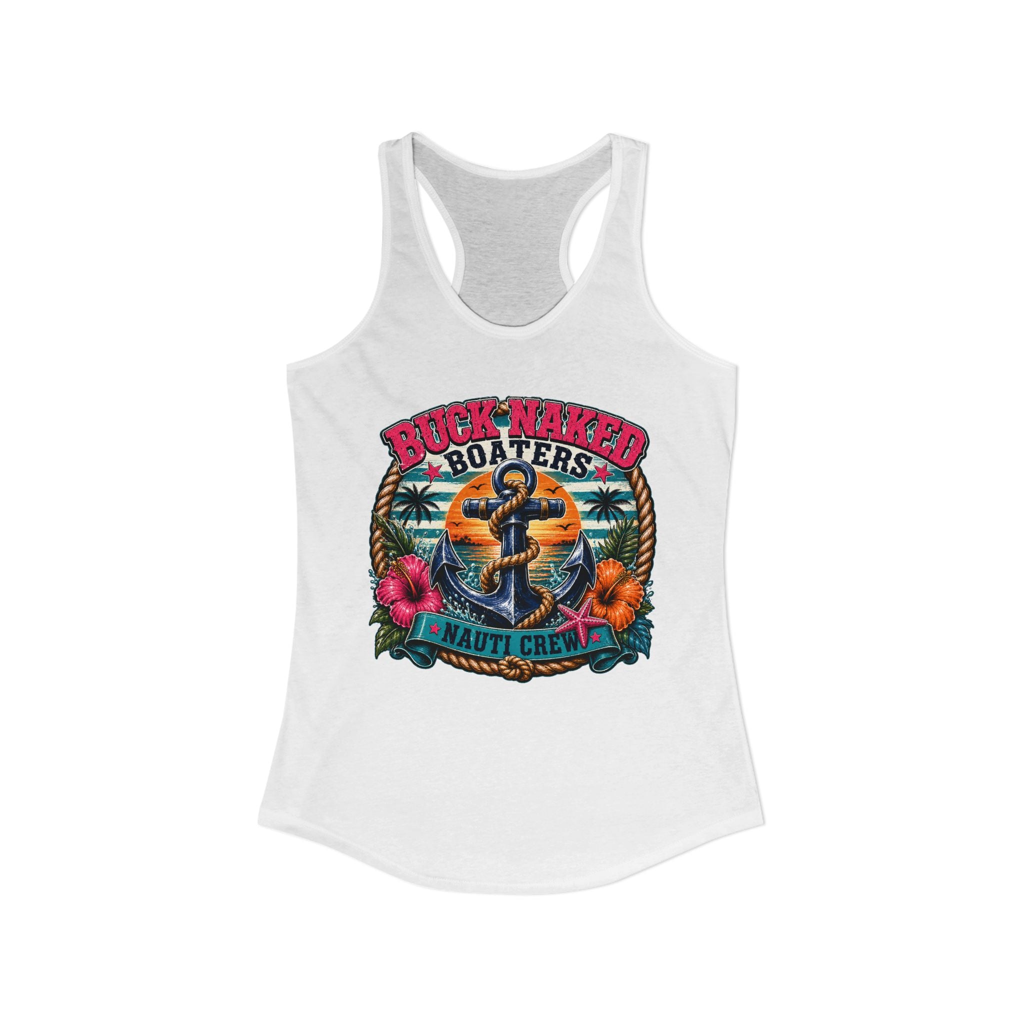 Women's anchor nauti crew Racerback Tank
