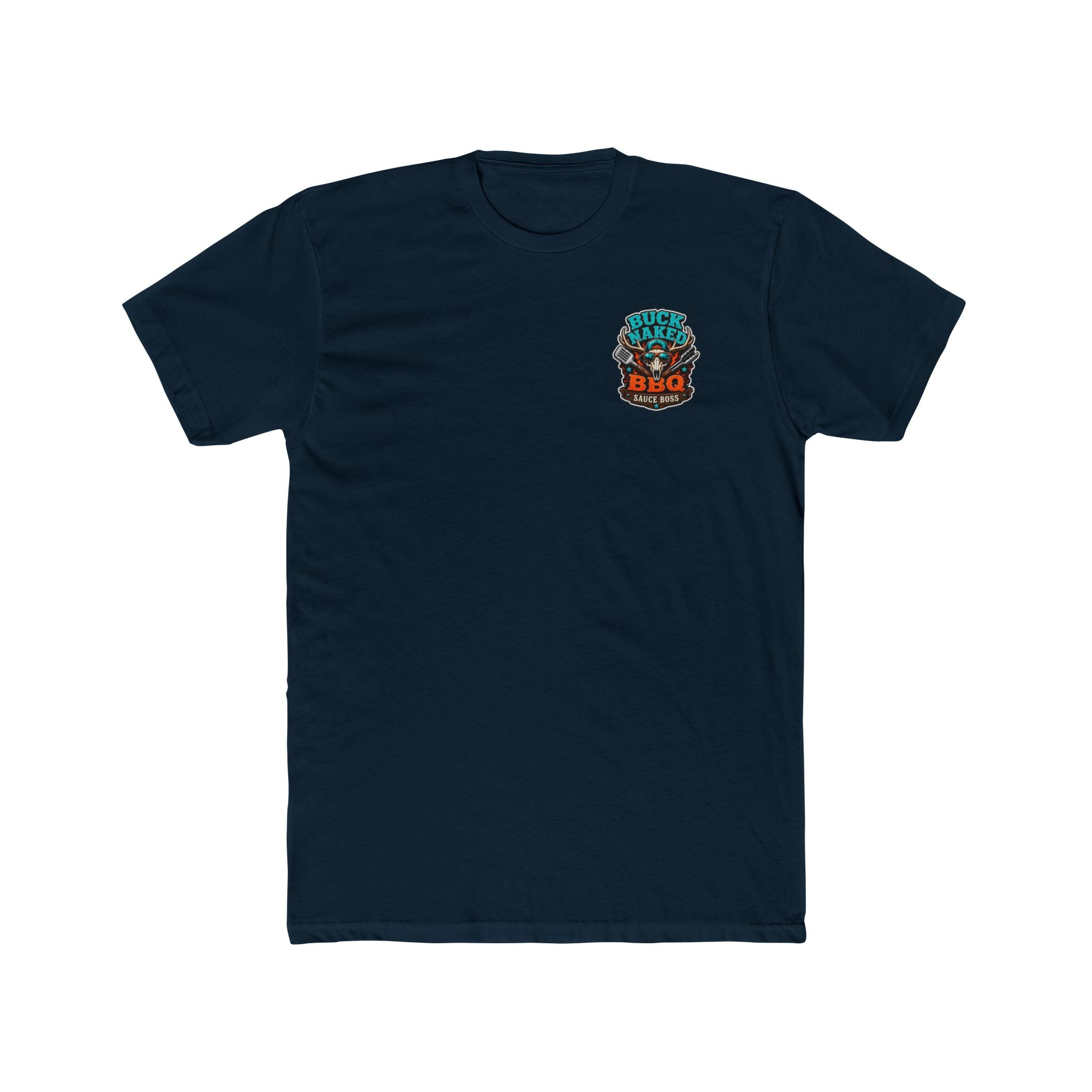 Buck naked BBQ Unisex Cotton Crew Tee