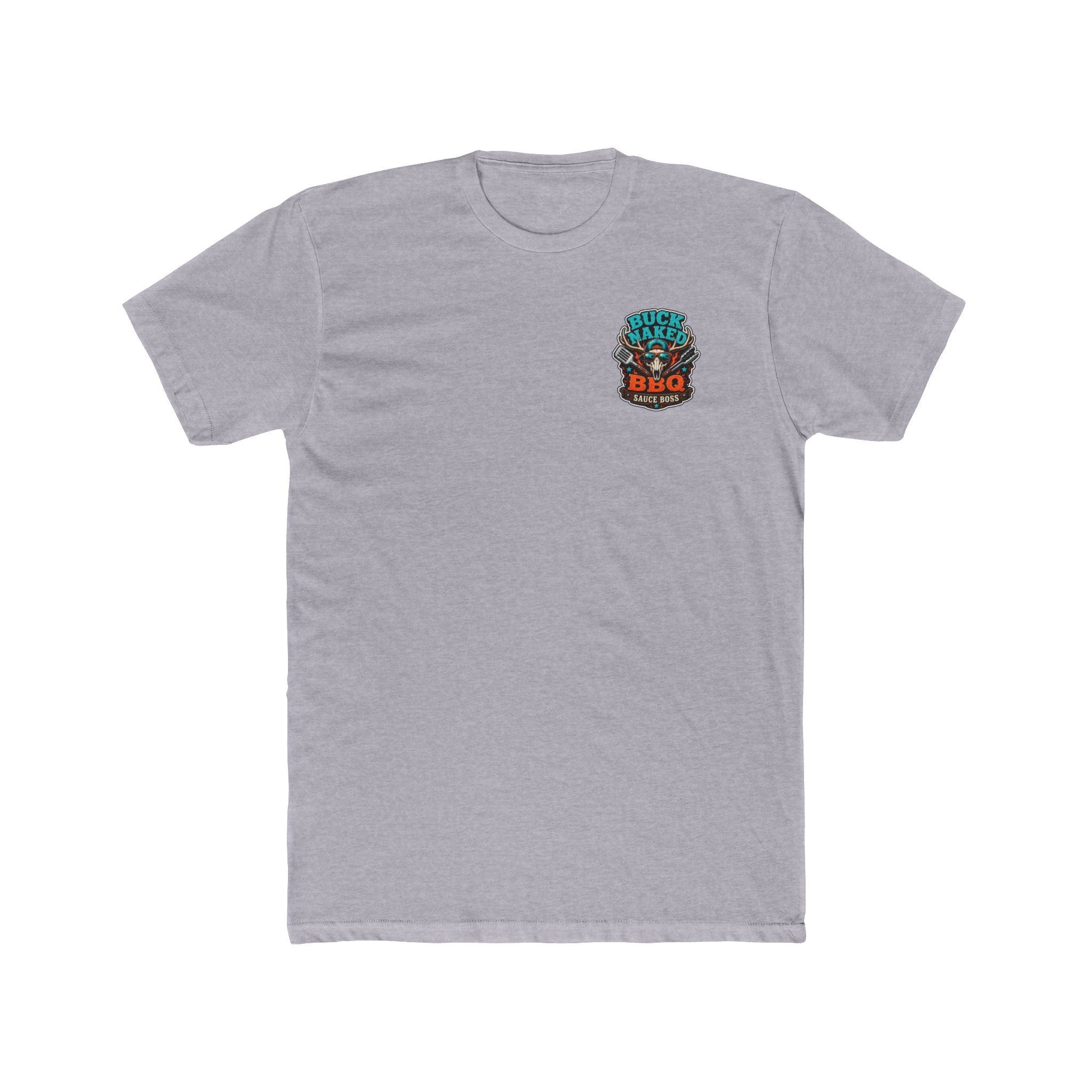 Buck naked BBQ Unisex Cotton Crew Tee
