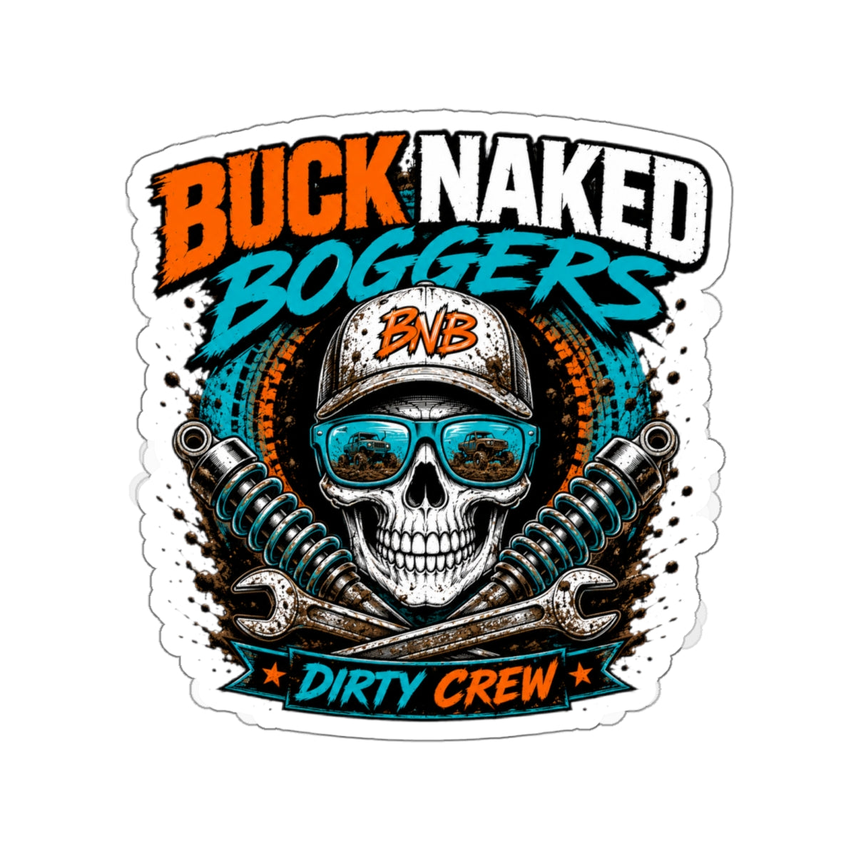 Buck Naked Boggers Vinyl Decal