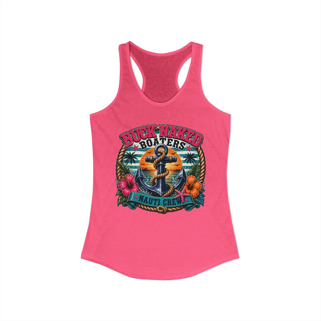 Women's anchor nauti crew Racerback Tank