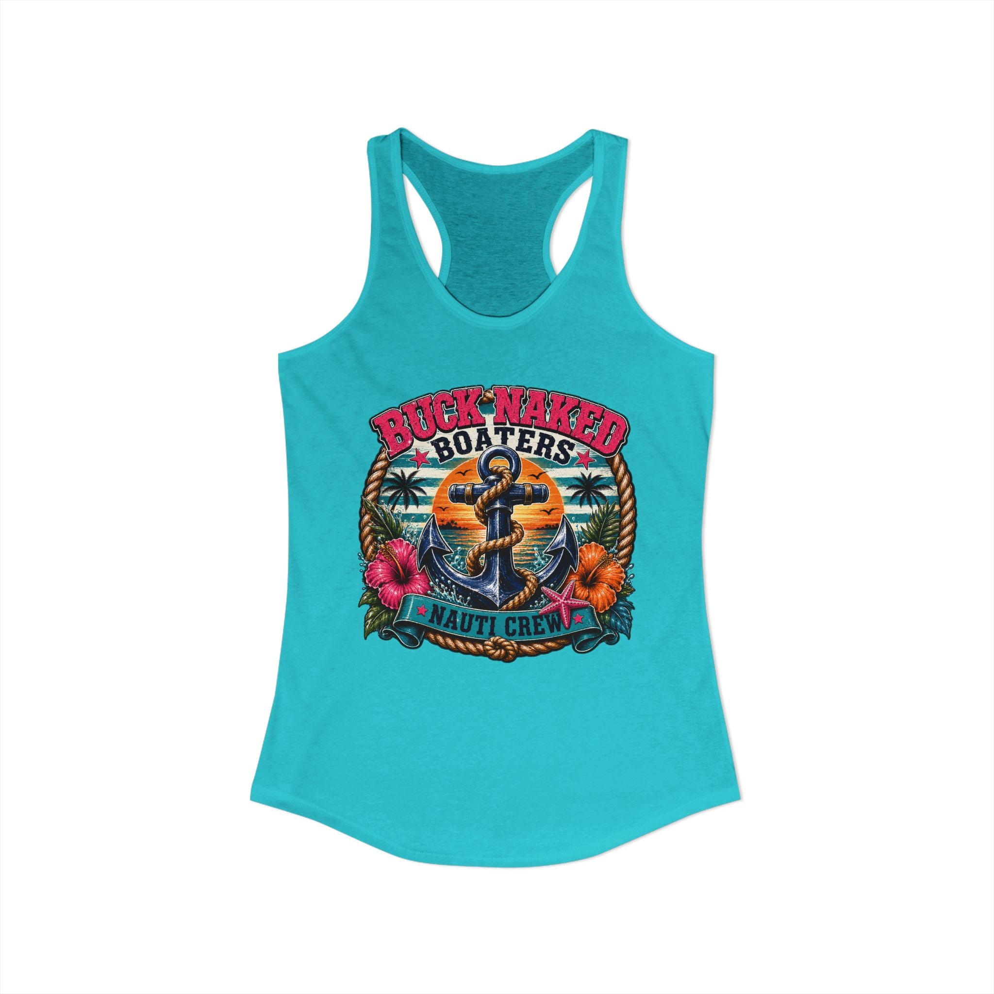 Women's anchor nauti crew Racerback Tank