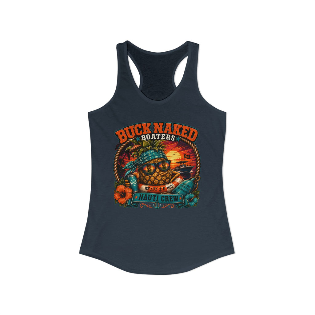 Women's  floating pineapple Racerback Tank