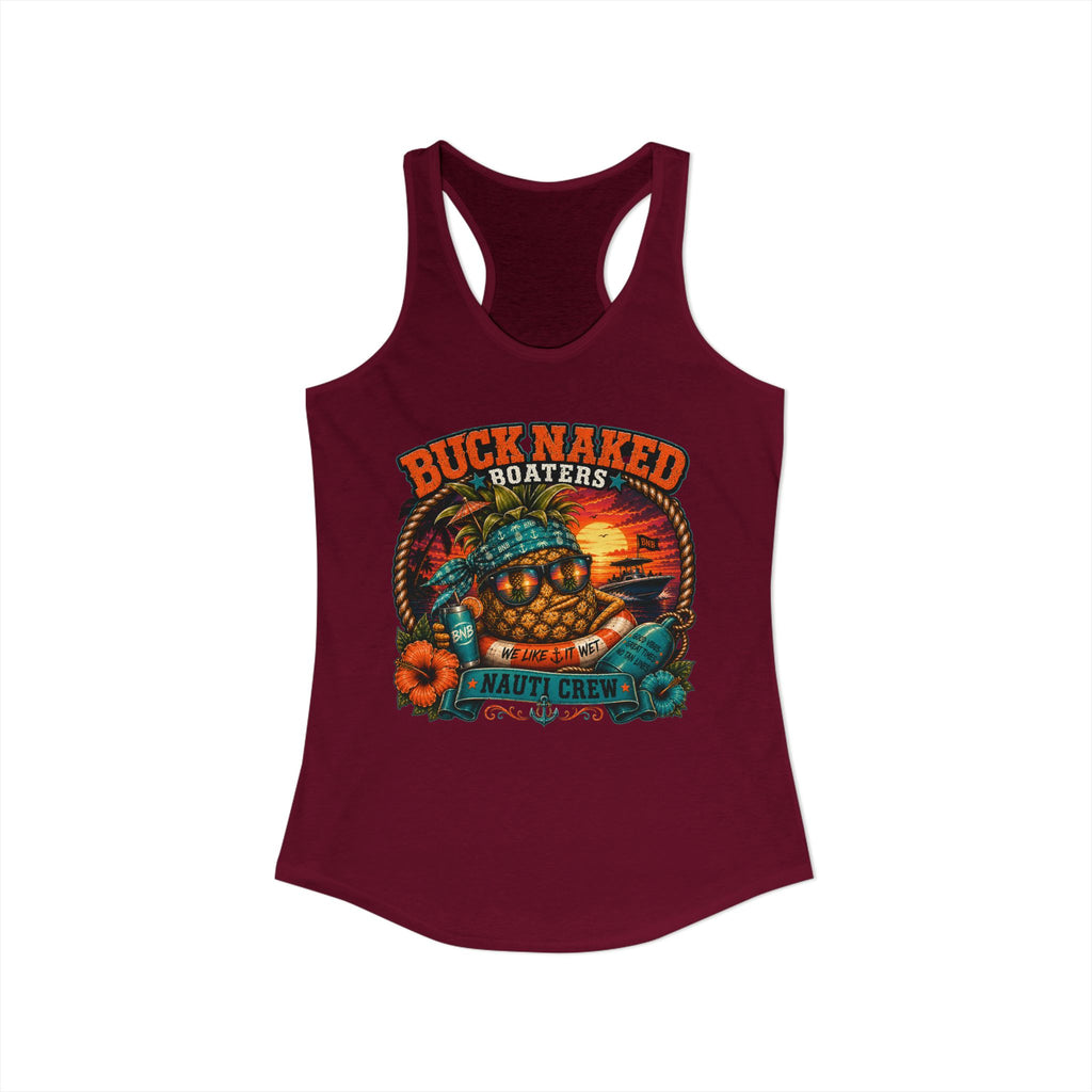 Women's  floating pineapple Racerback Tank