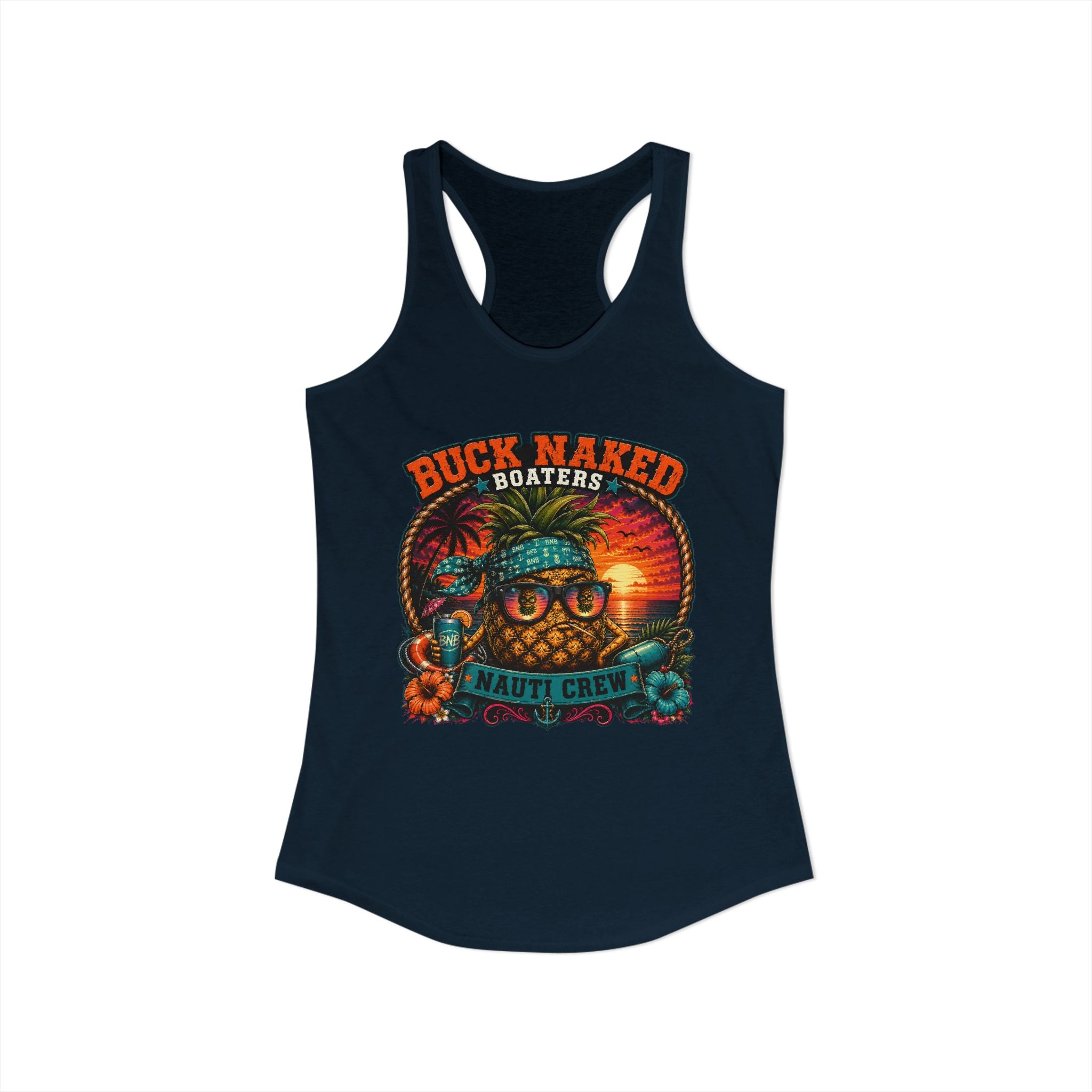 Women's pineapple nauti Racerback Tank