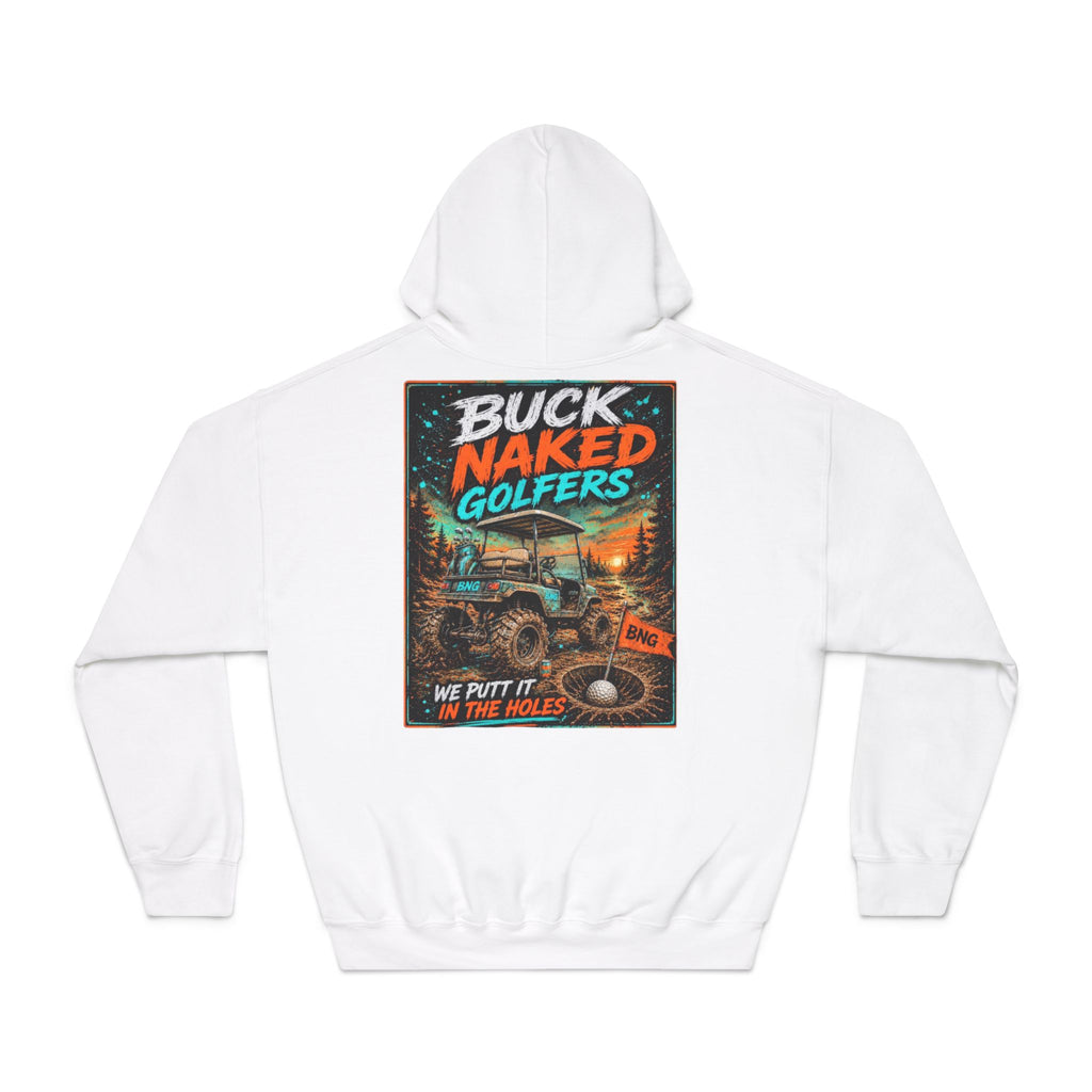 Unisex DryBlend® Buck Naked Golfers Hooded Sweatshirt
