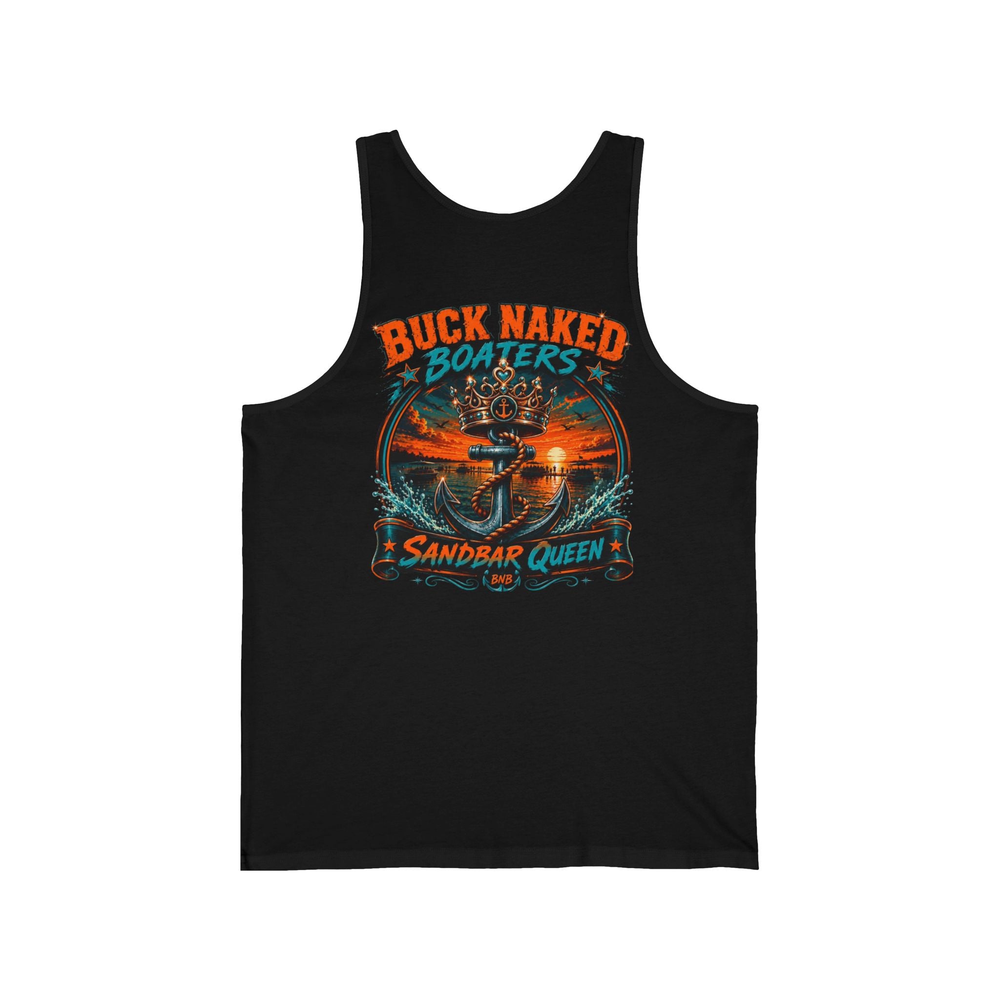 Tank Top Nauti Crew Sandbar Queen Logo - Unisex