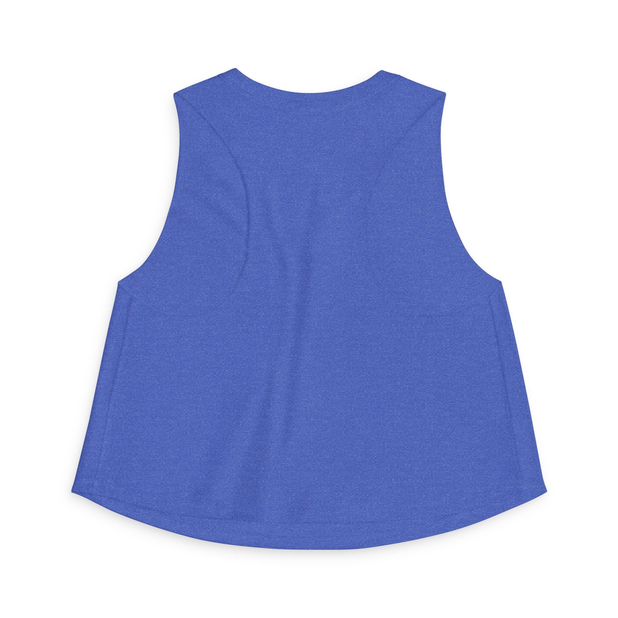 Women's Crop Tank Top — "Buck Naked Boaters" Skull Boating Graphic