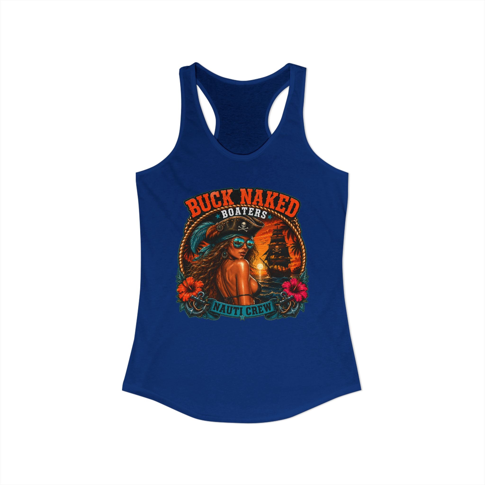 Women's pirate nauti crew Racerback Tank