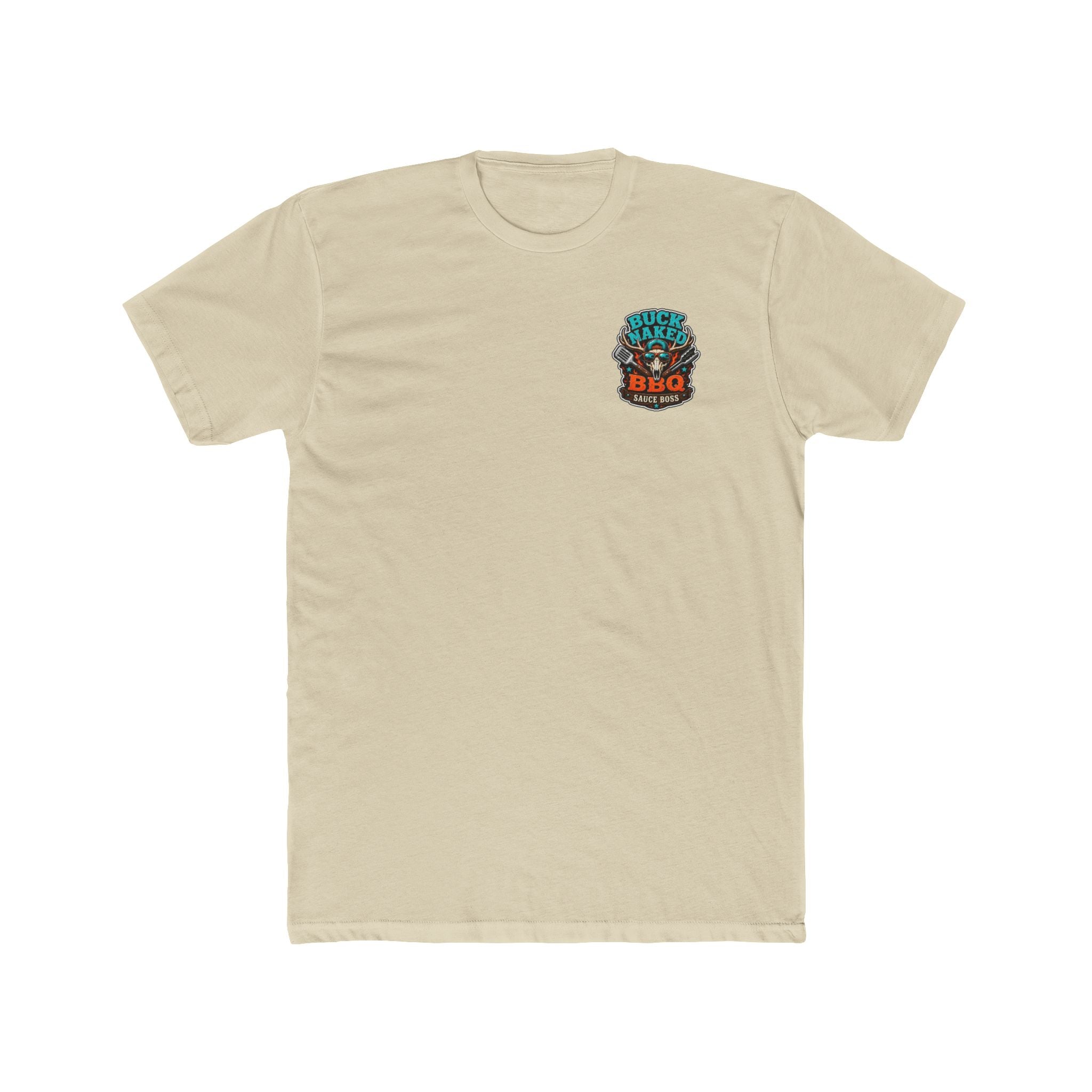 Buck naked BBQ Unisex Cotton Crew Tee