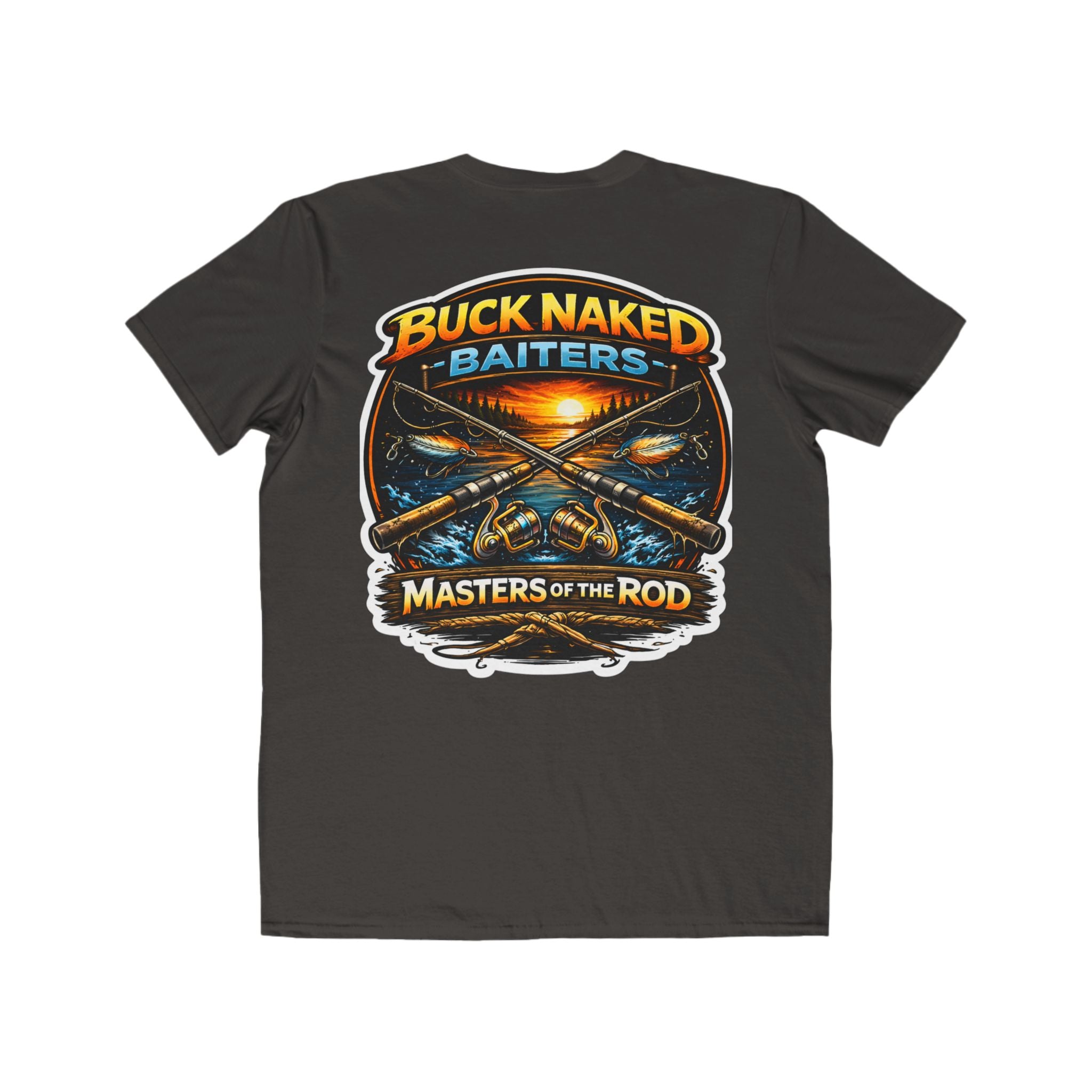 Buck Naked Batters Fishing Tee — "Masters of the Rod" Men’s Graphic T-Shirt