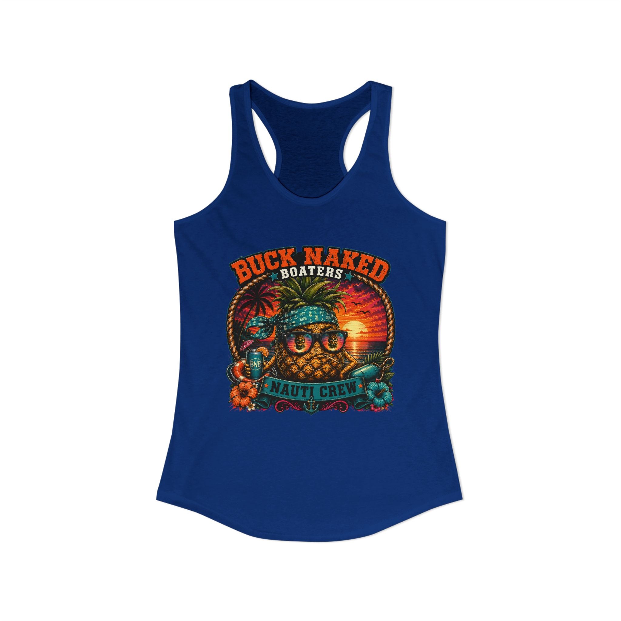 Women's pineapple nauti Racerback Tank
