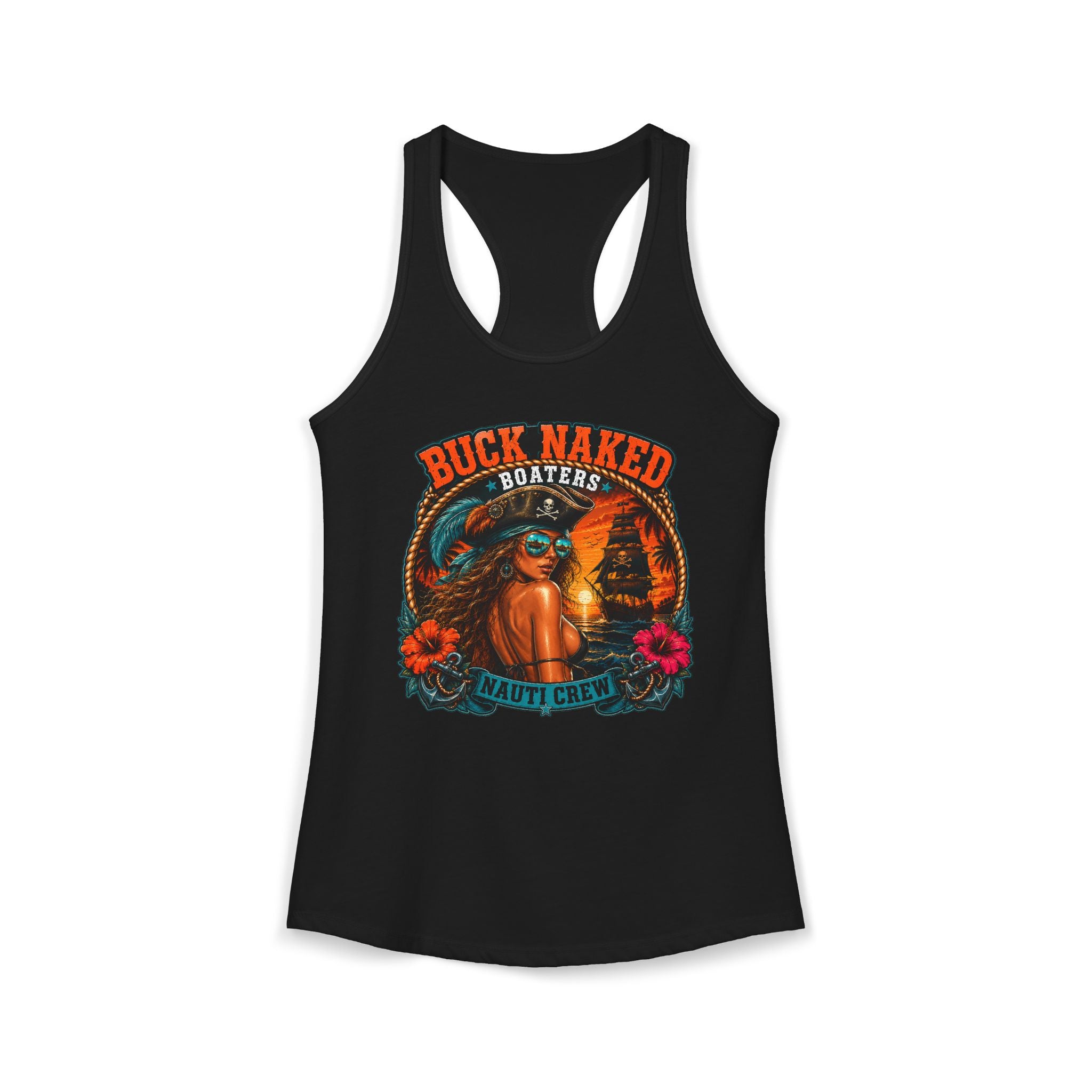 Women's pirate nauti crew Racerback Tank