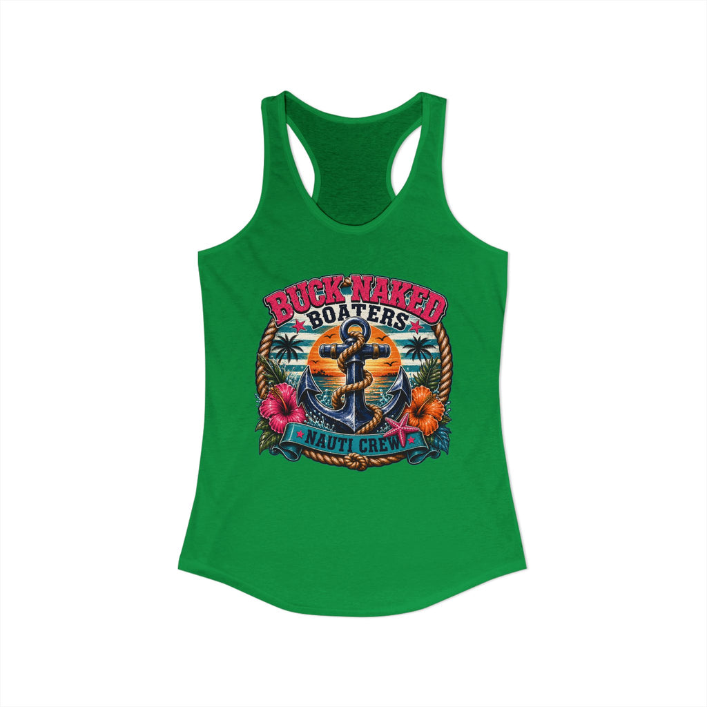 Women's anchor nauti crew Racerback Tank