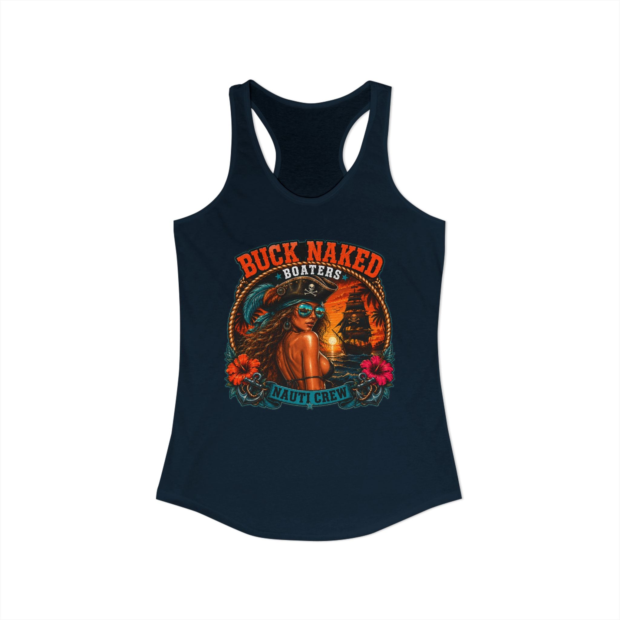Women's pirate nauti crew Racerback Tank