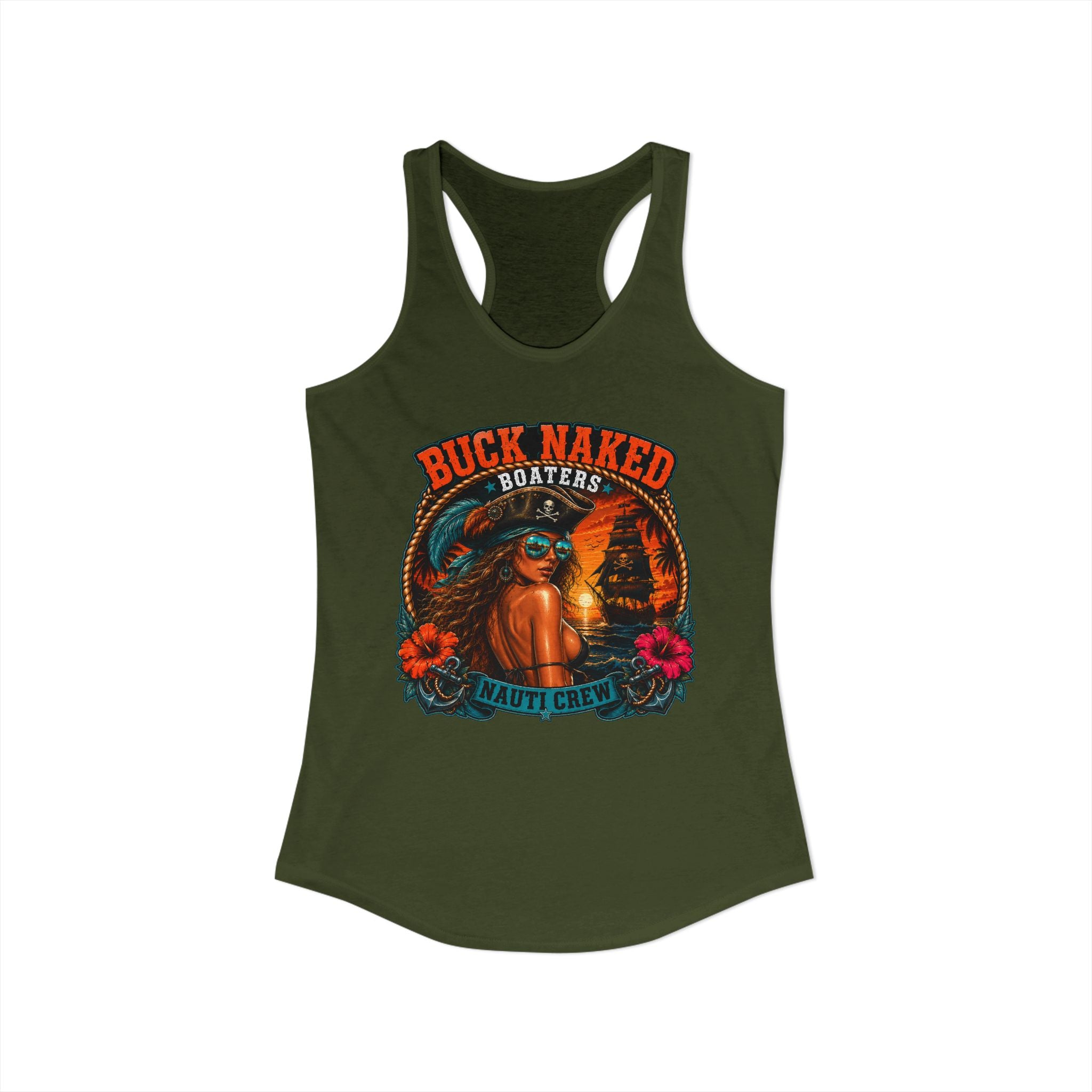 Women's pirate nauti crew Racerback Tank