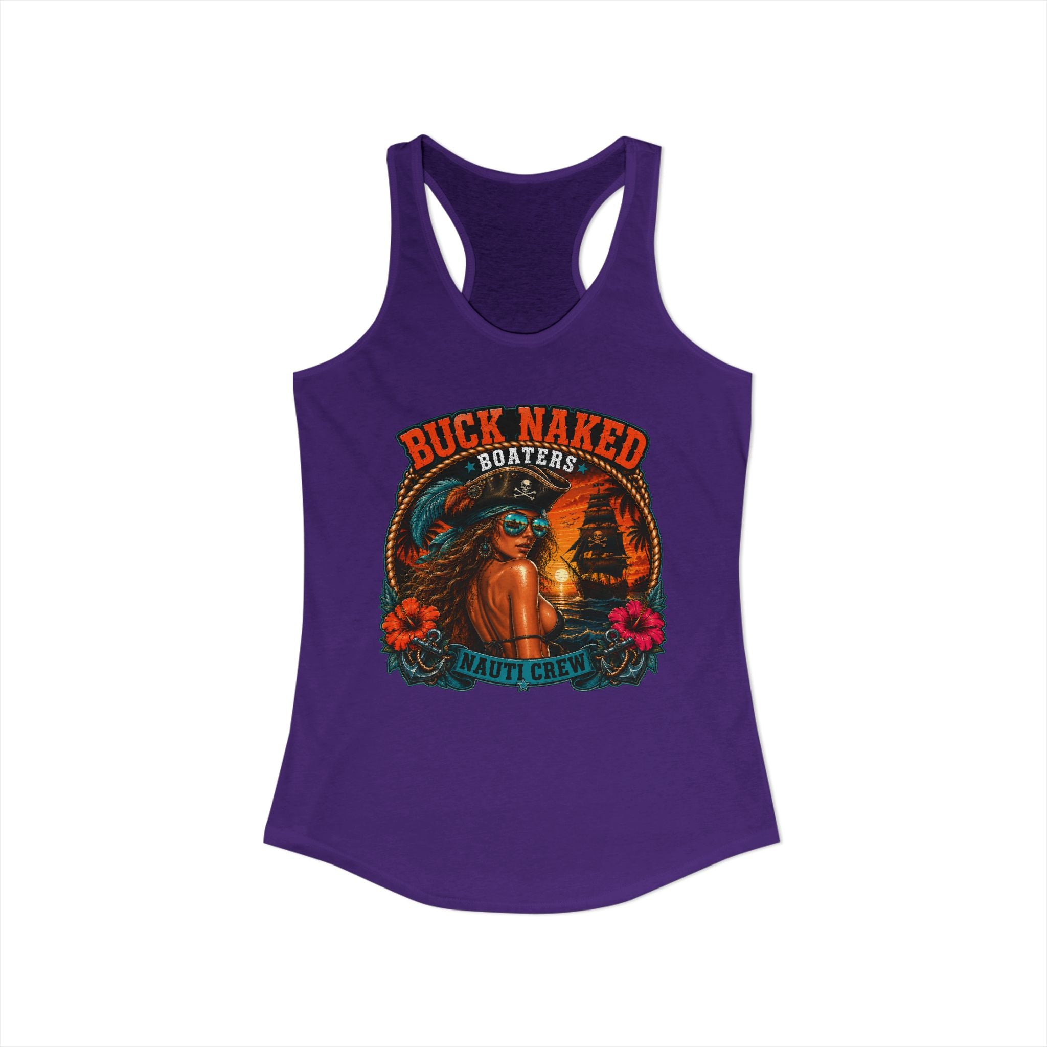 Women's pirate nauti crew Racerback Tank