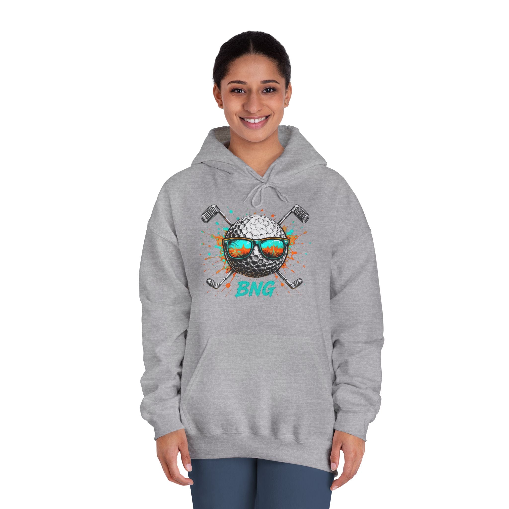 Unisex DryBlend® Buck Naked Golfers Hooded Sweatshirt