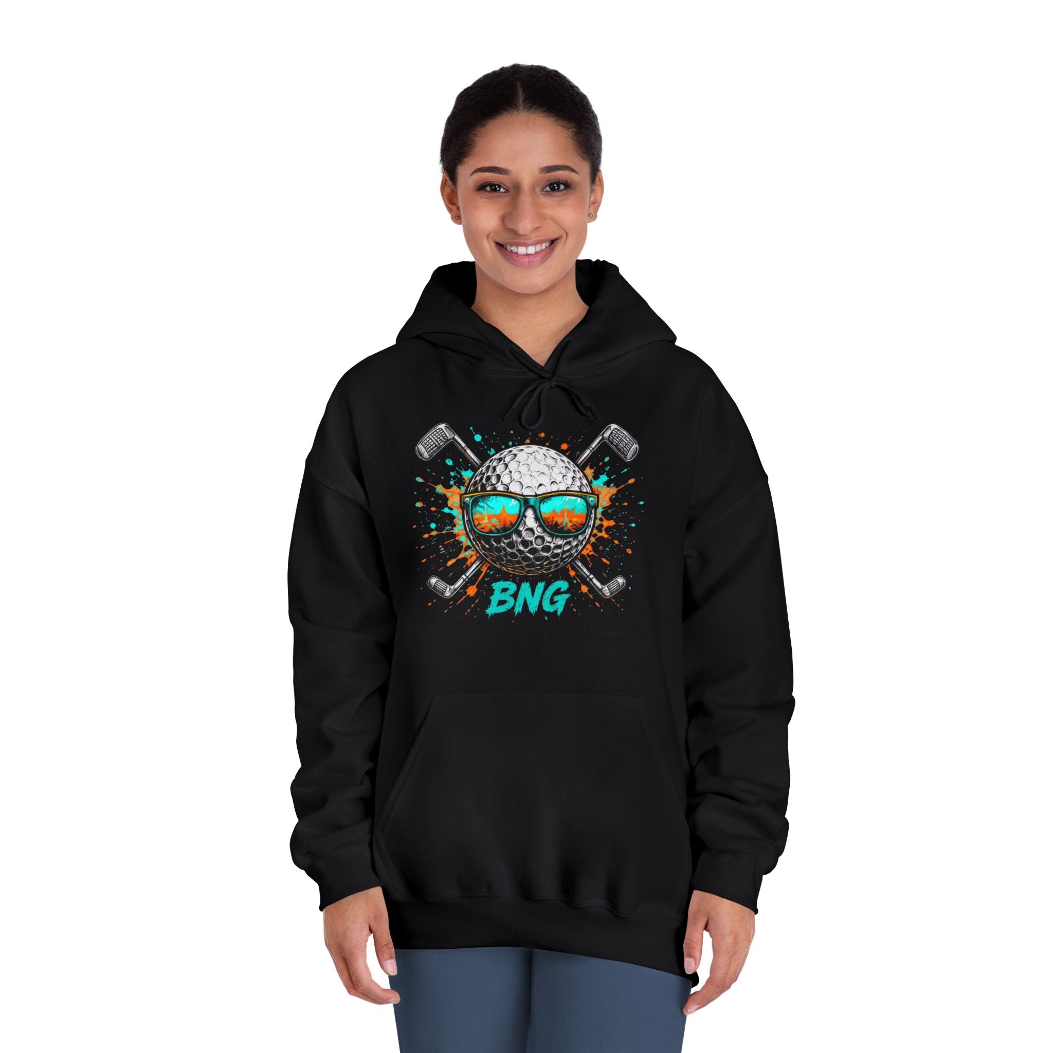 Unisex DryBlend® Buck Naked Golfers Hooded Sweatshirt