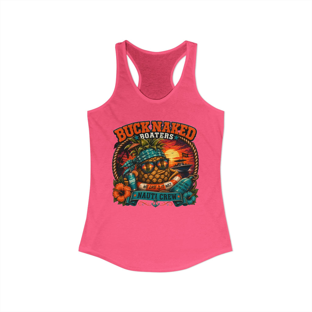 Women's  floating pineapple Racerback Tank