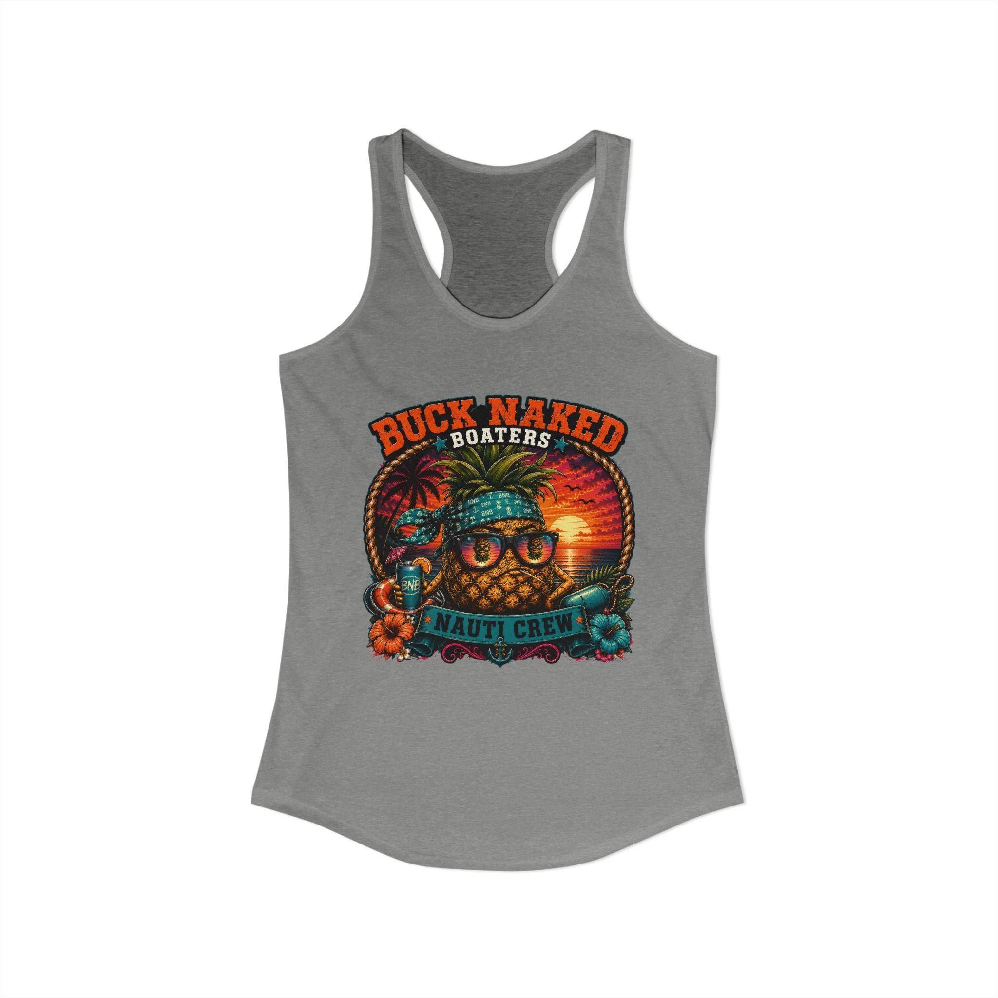 Women's pineapple nauti Racerback Tank