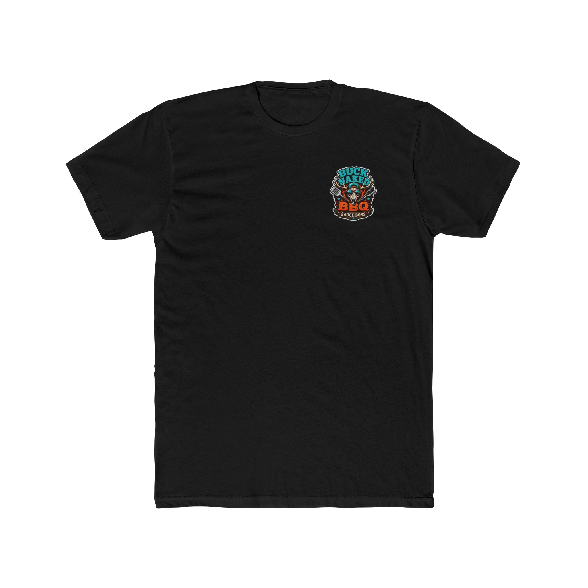 Buck naked BBQ Unisex Cotton Crew Tee