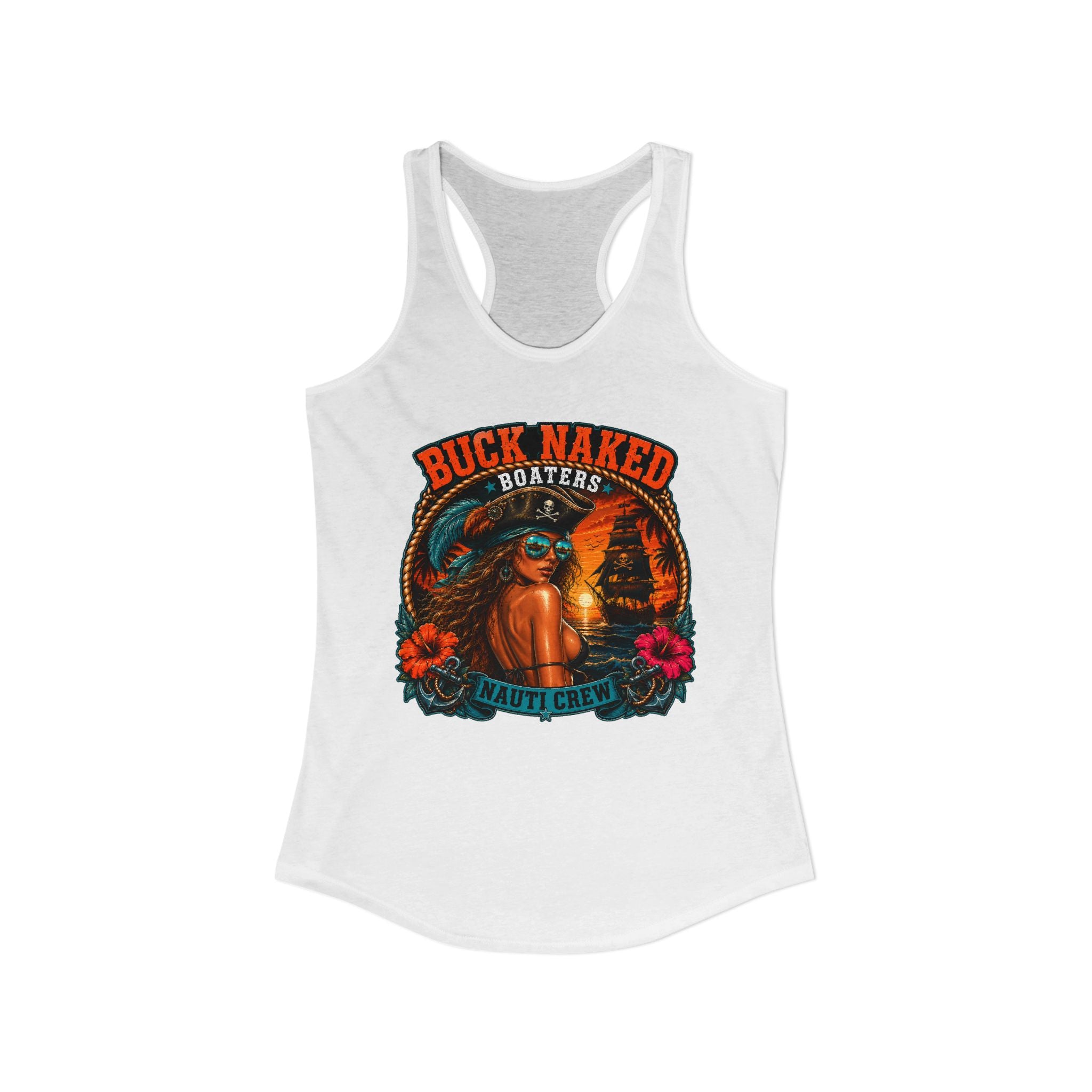 Women's pirate nauti crew Racerback Tank