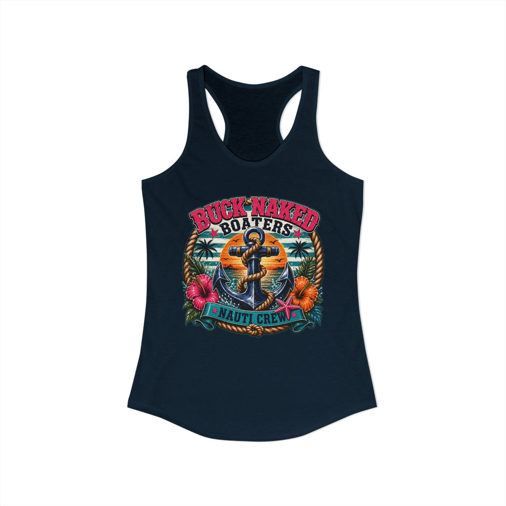 Women's anchor nauti crew Racerback Tank