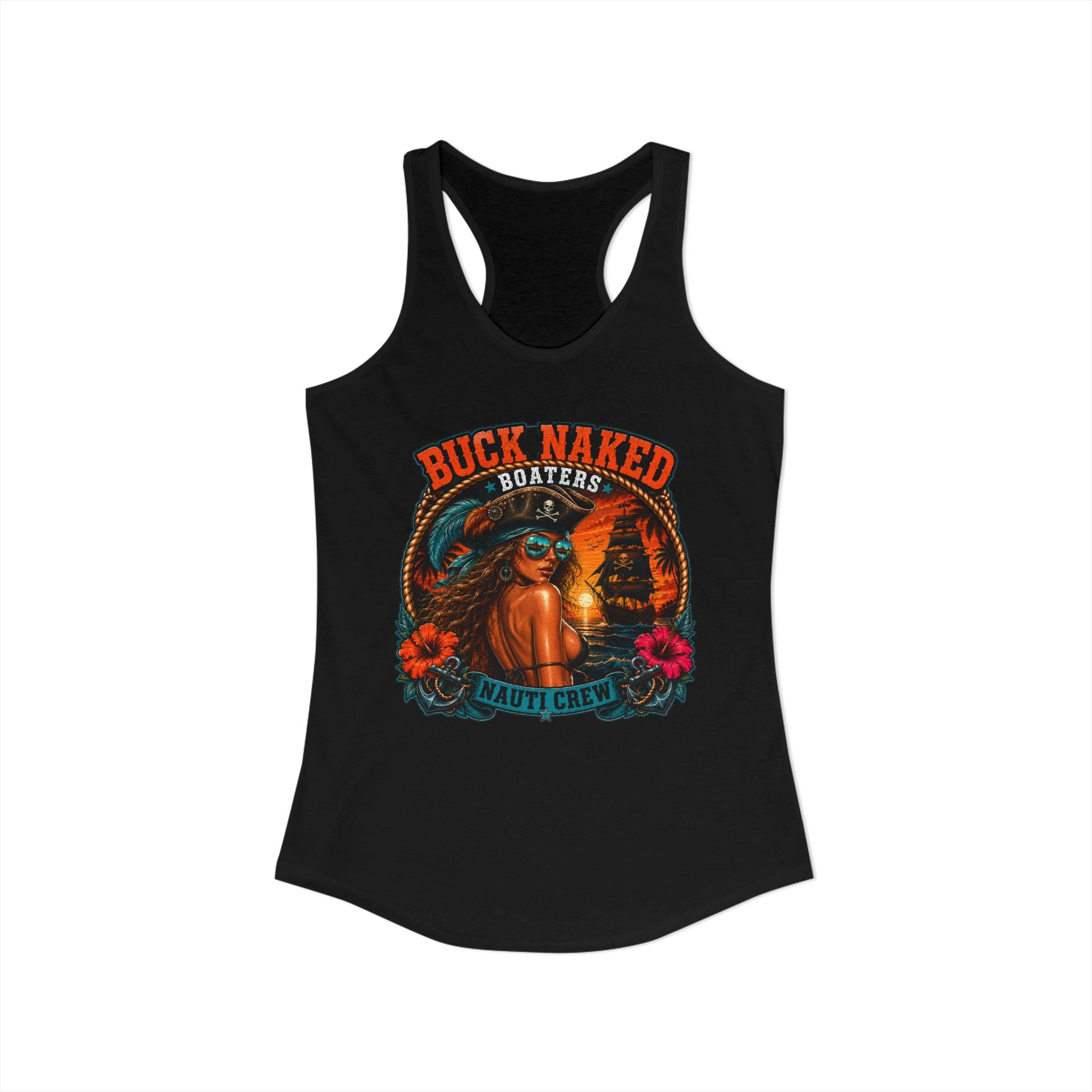 Women's pirate nauti crew Racerback Tank
