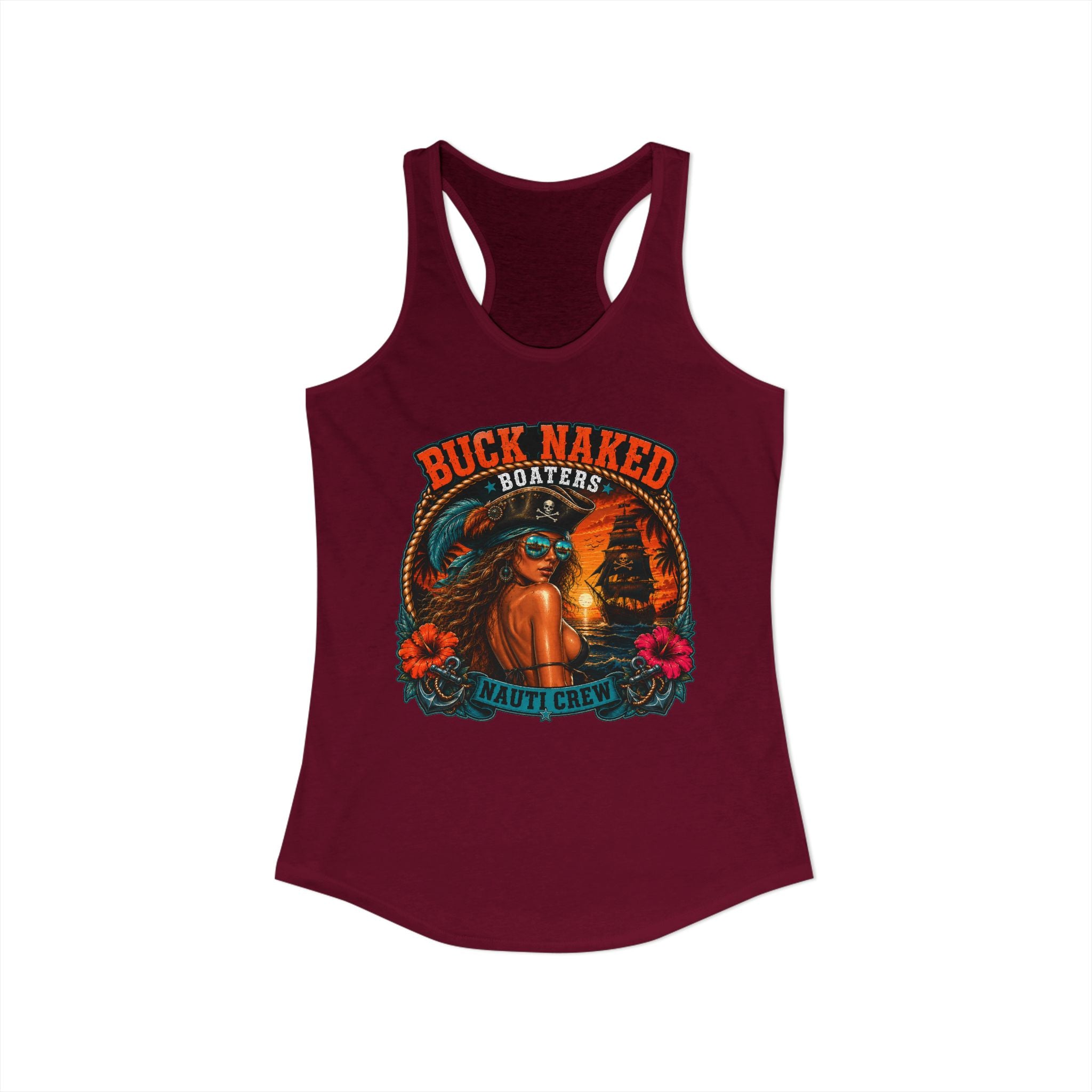 Women's pirate nauti crew Racerback Tank