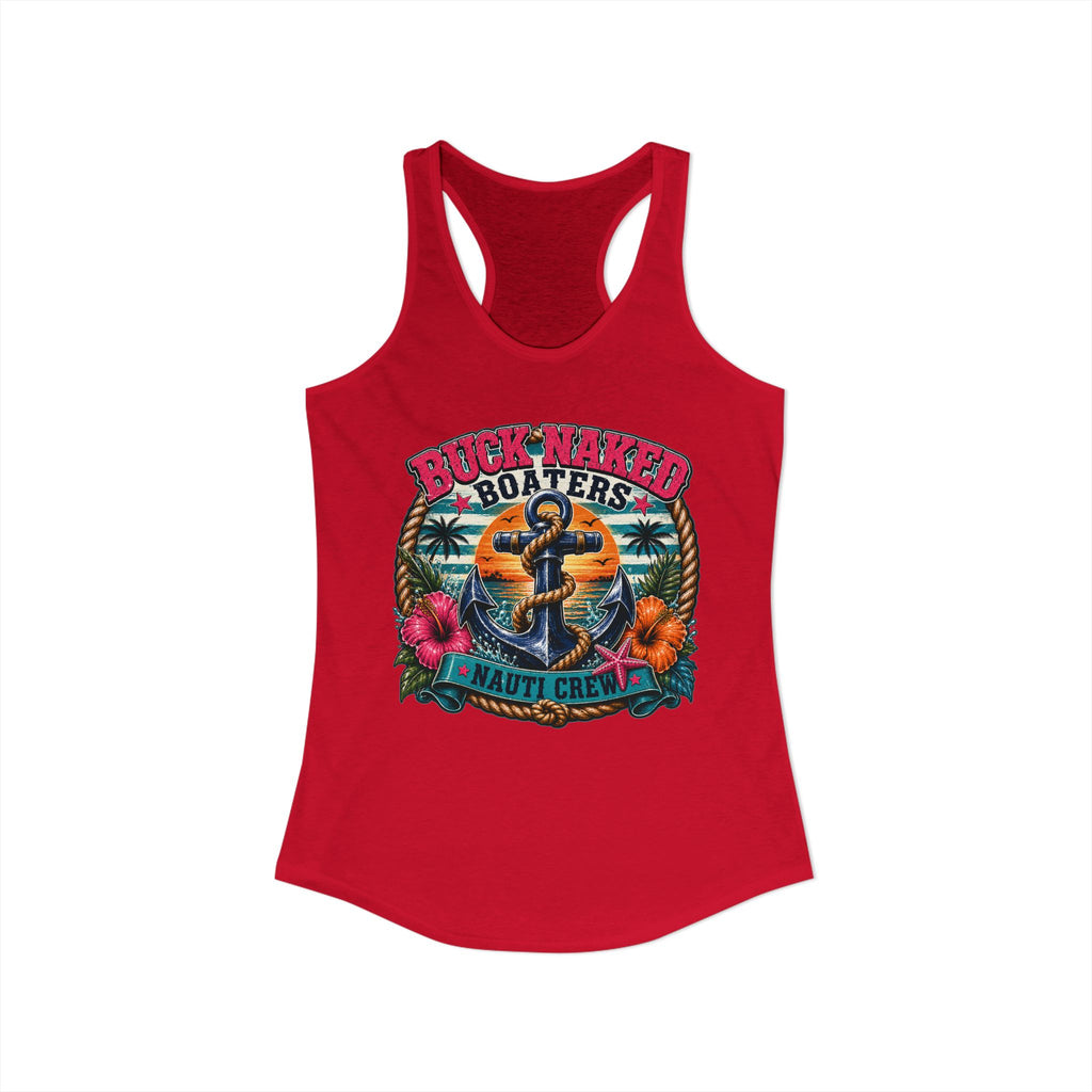 Women's anchor nauti crew Racerback Tank