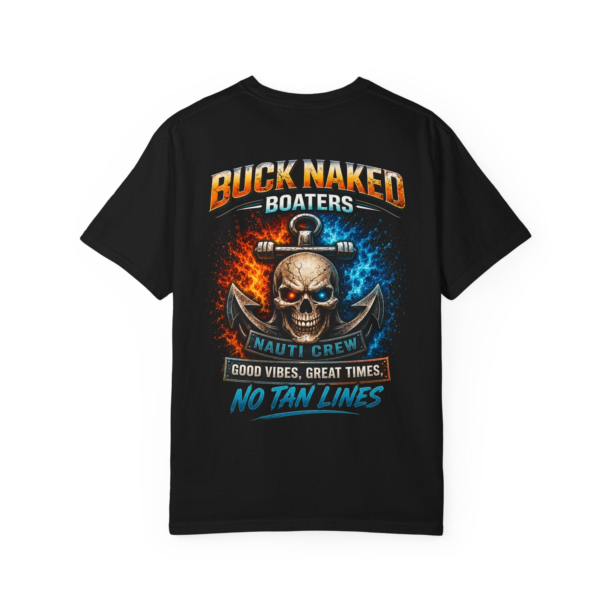 Buck Naked Skull T-Shirt — No Tan Lines Graphic Tee