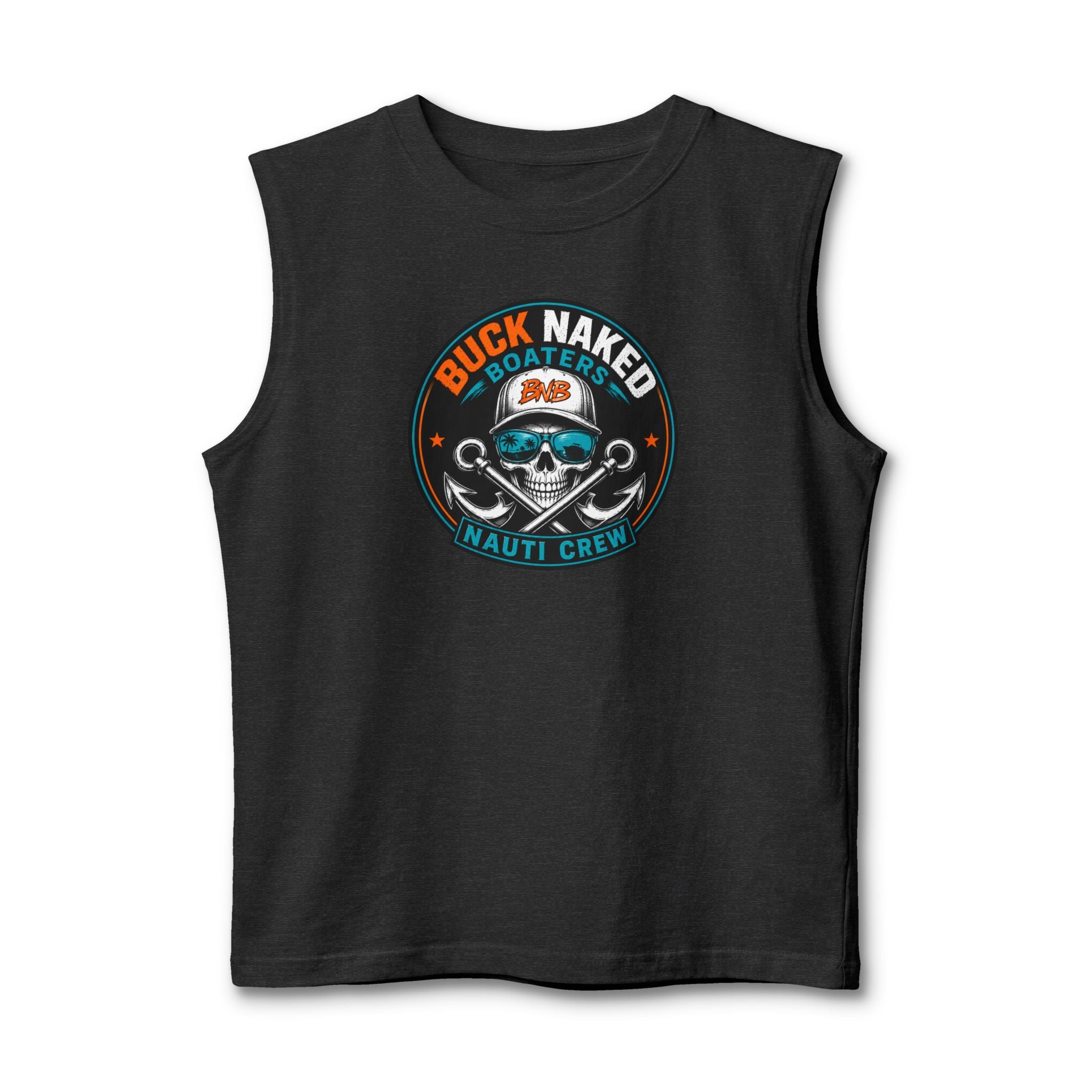 Unisex Jersey Muscle Tank classic nauti skull logo 25