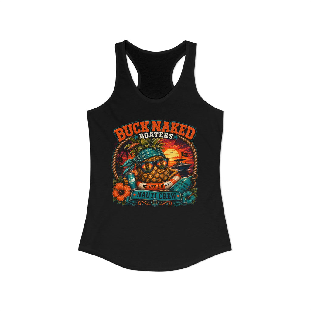 Women's  floating pineapple Racerback Tank