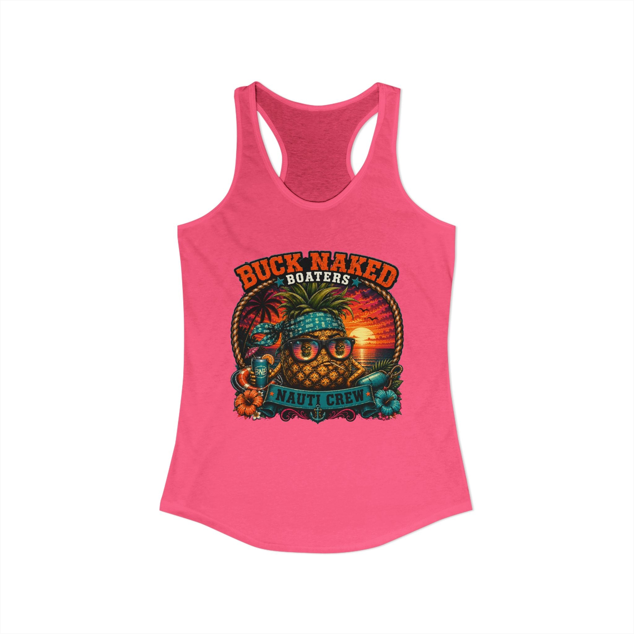 Women's pineapple nauti Racerback Tank